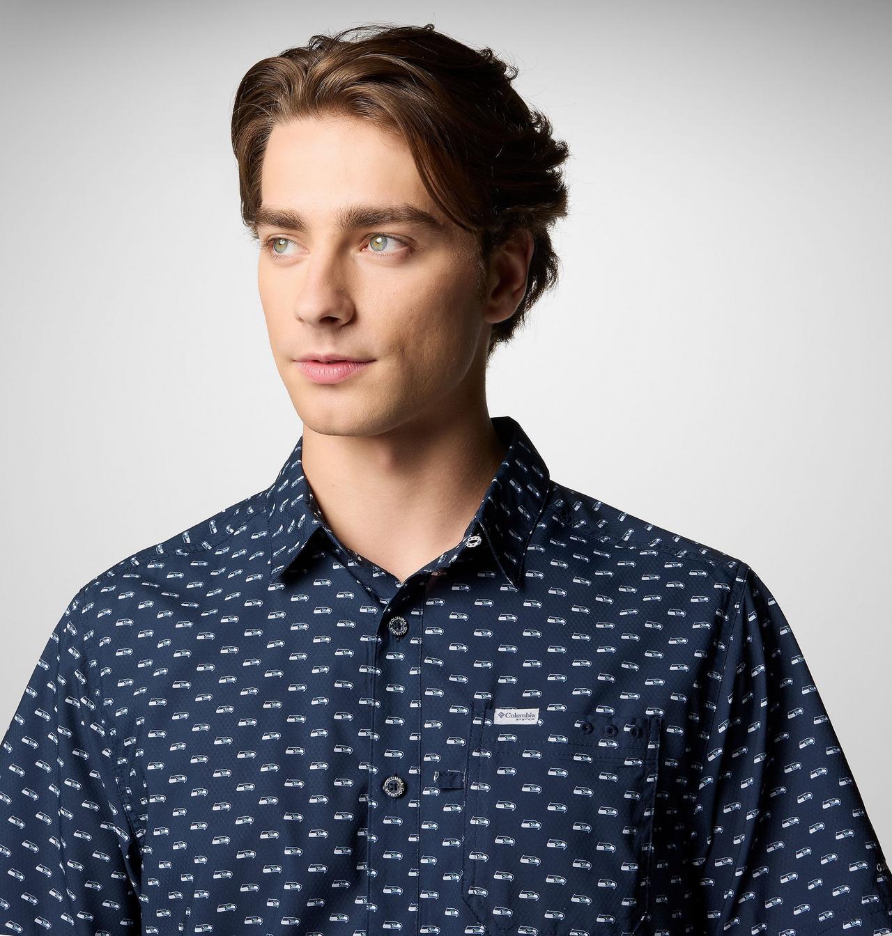 Men's PFG Super Slack Tide™ Short Sleeve Shirt - Seattle Seahawks 5