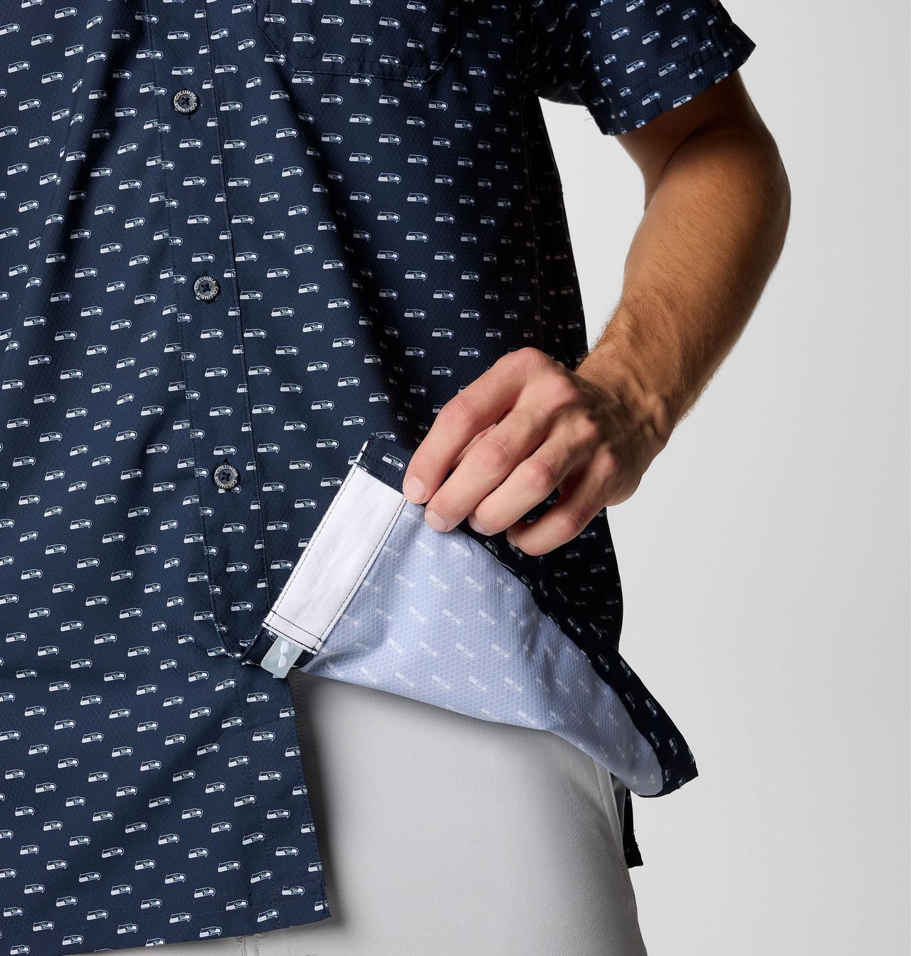 Men's PFG Super Slack Tide™ Short Sleeve Shirt - Seattle Seahawks 7