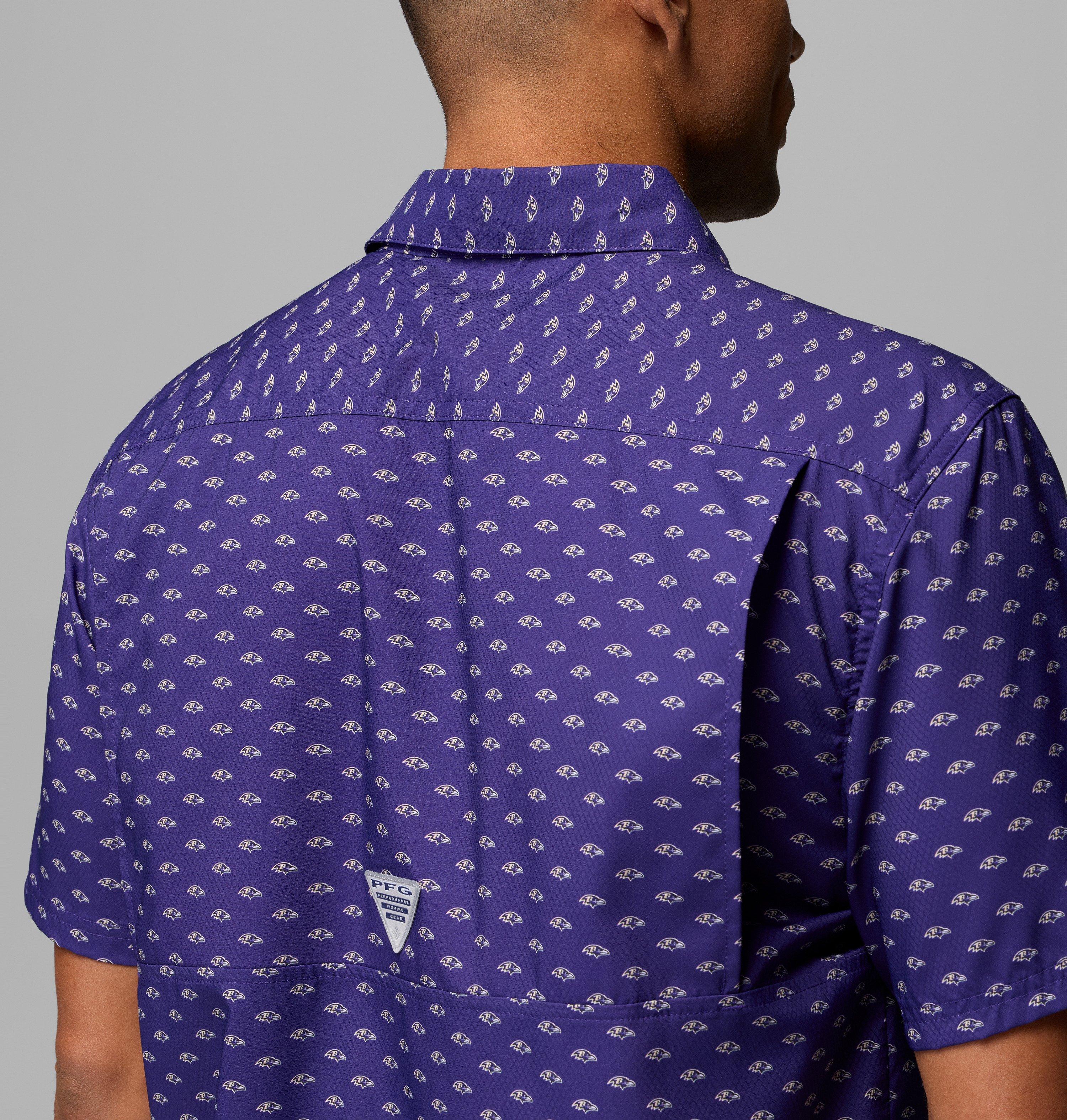 Men's PFG Super Slack Tide Short Sleeve Shirt - Baltimore Ravens 6