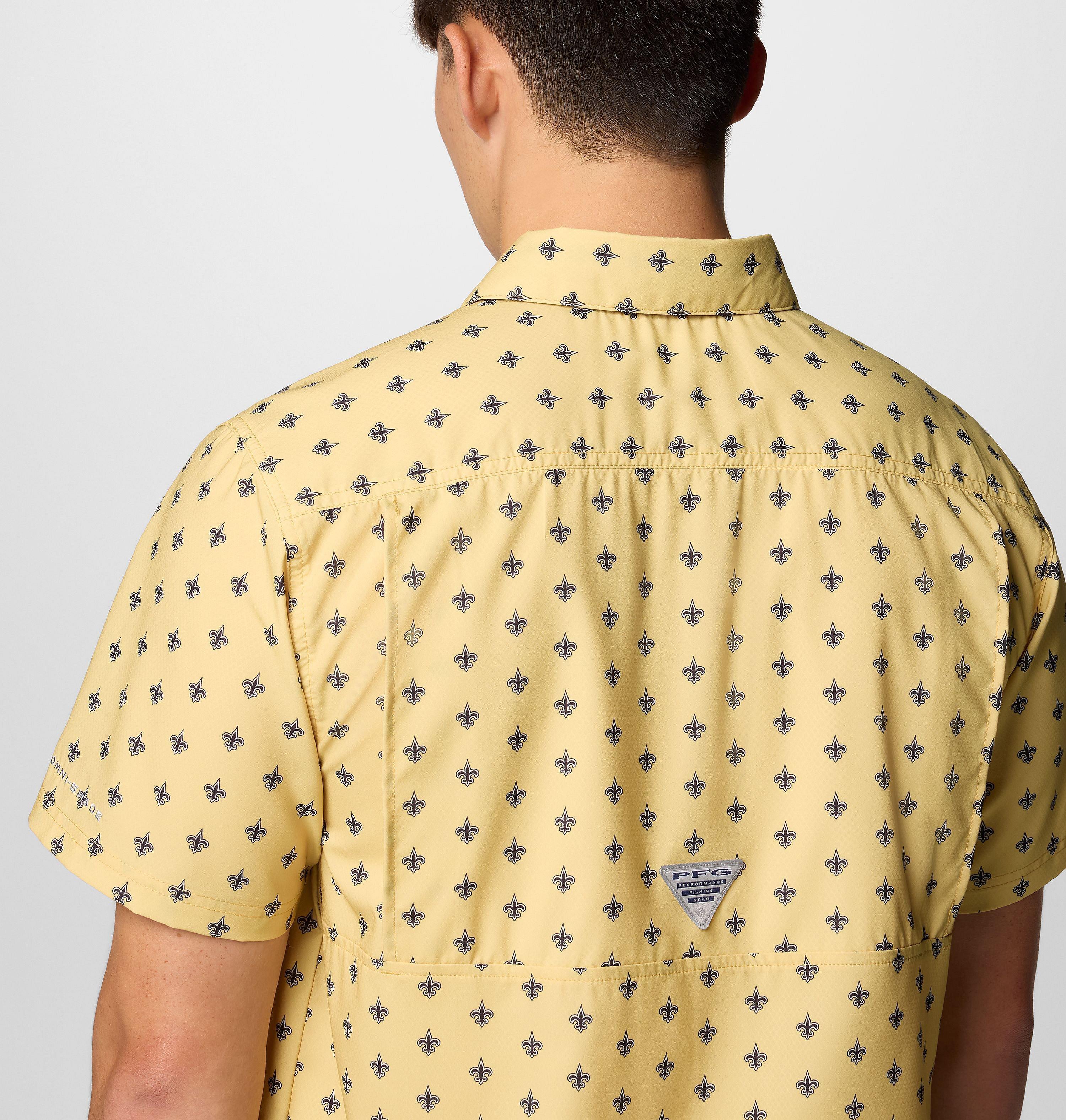Men's PFG Super Slack Tide Short Sleeve Shirt - New Orleans Saints 5