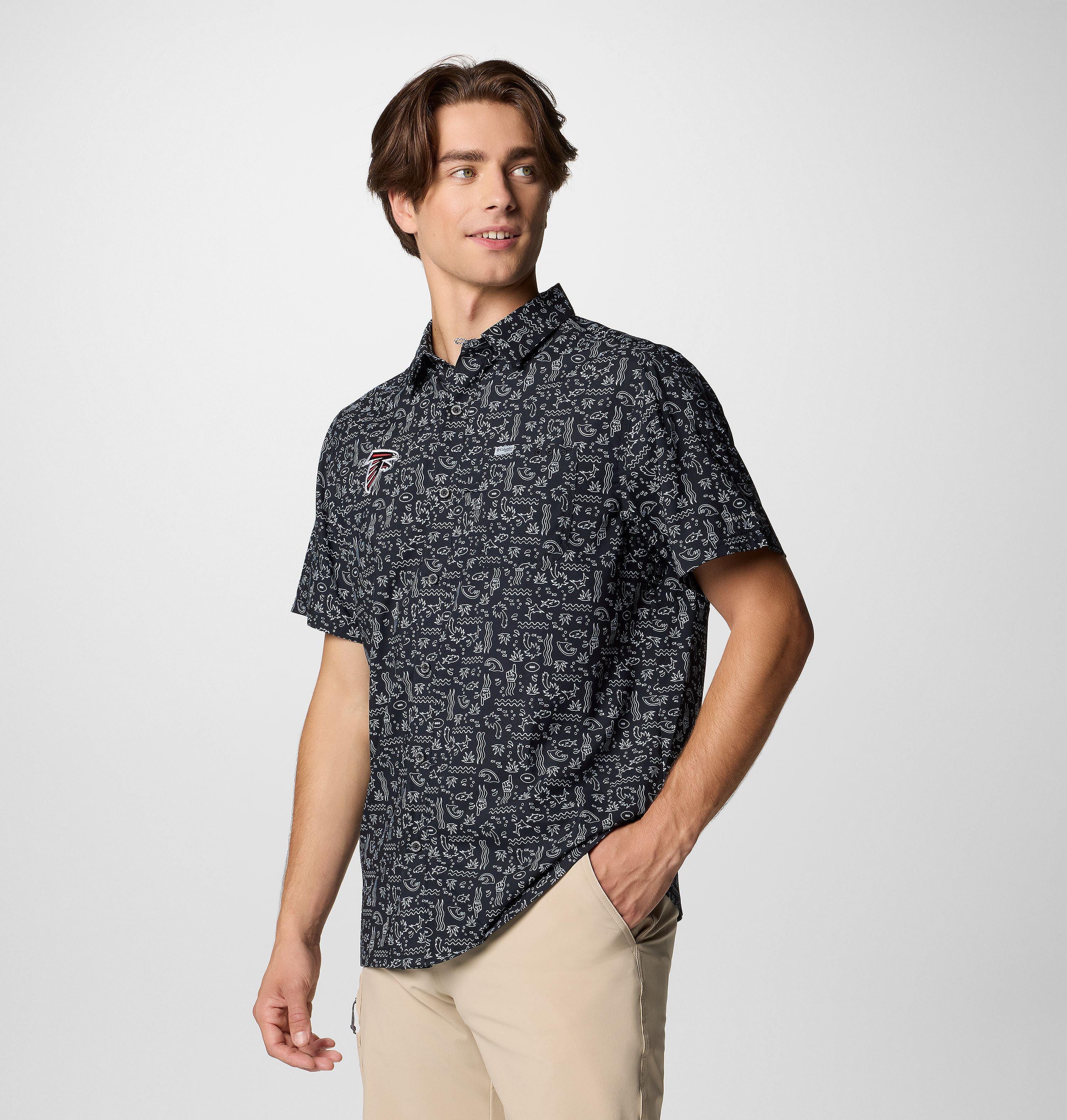 Men's PFG Super Slack Tide Short Sleeve Shirt - Atlanta Falcons 4