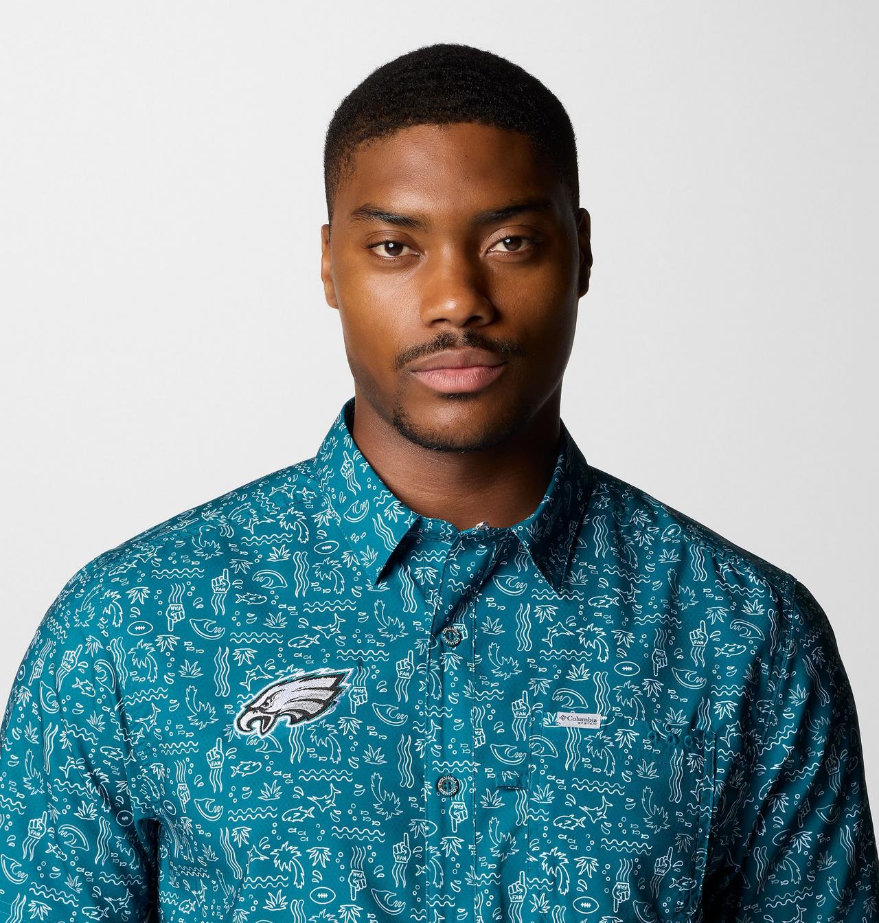 Men's PFG Super Slack Tide™ Short Sleeve Shirt - Philadelphia Eagles 5
