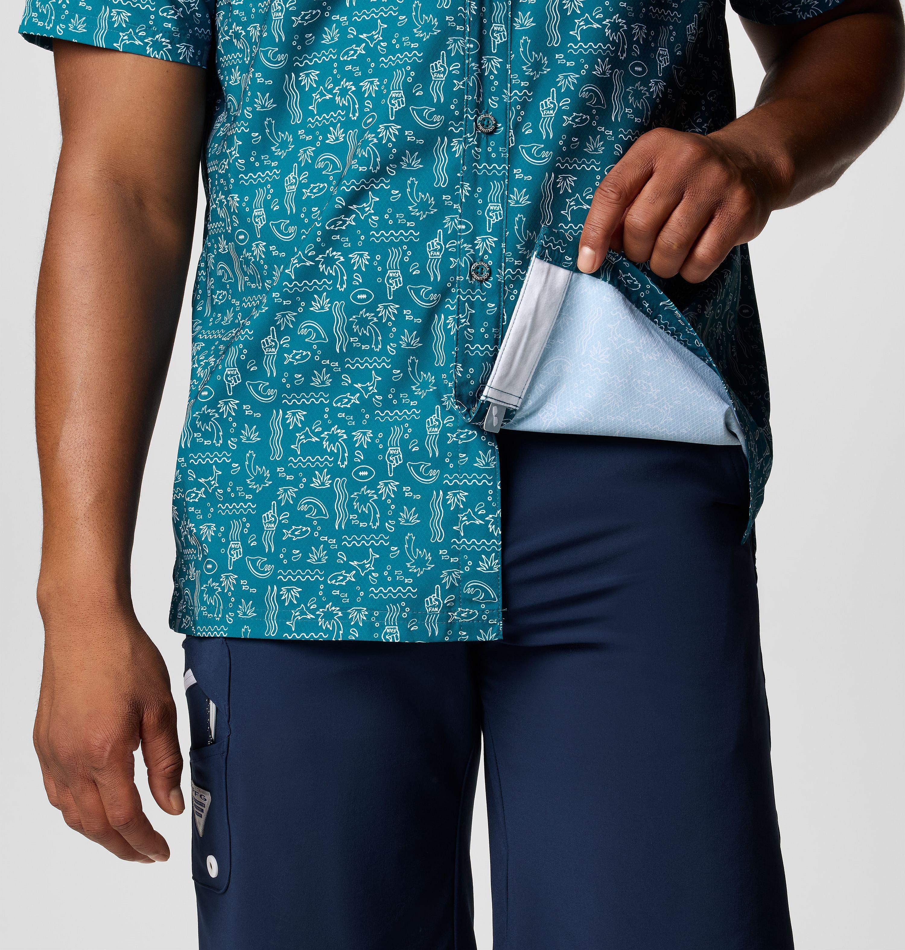 Men's PFG Super Slack Tide Short Sleeve Shirt - Philadelphia Eagles 7