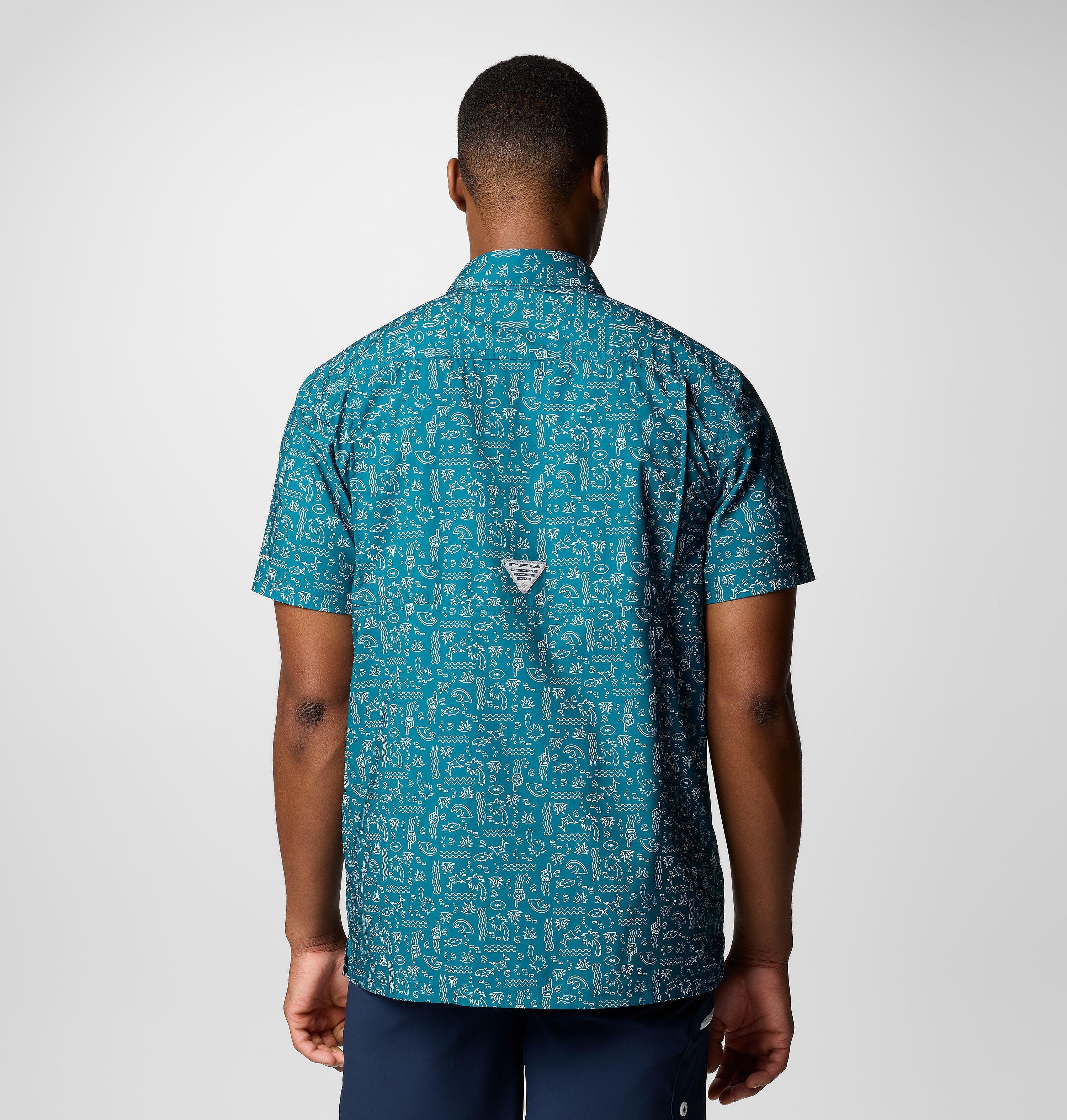 Men's PFG Super Slack Tide Short Sleeve Shirt - Philadelphia Eagles 3