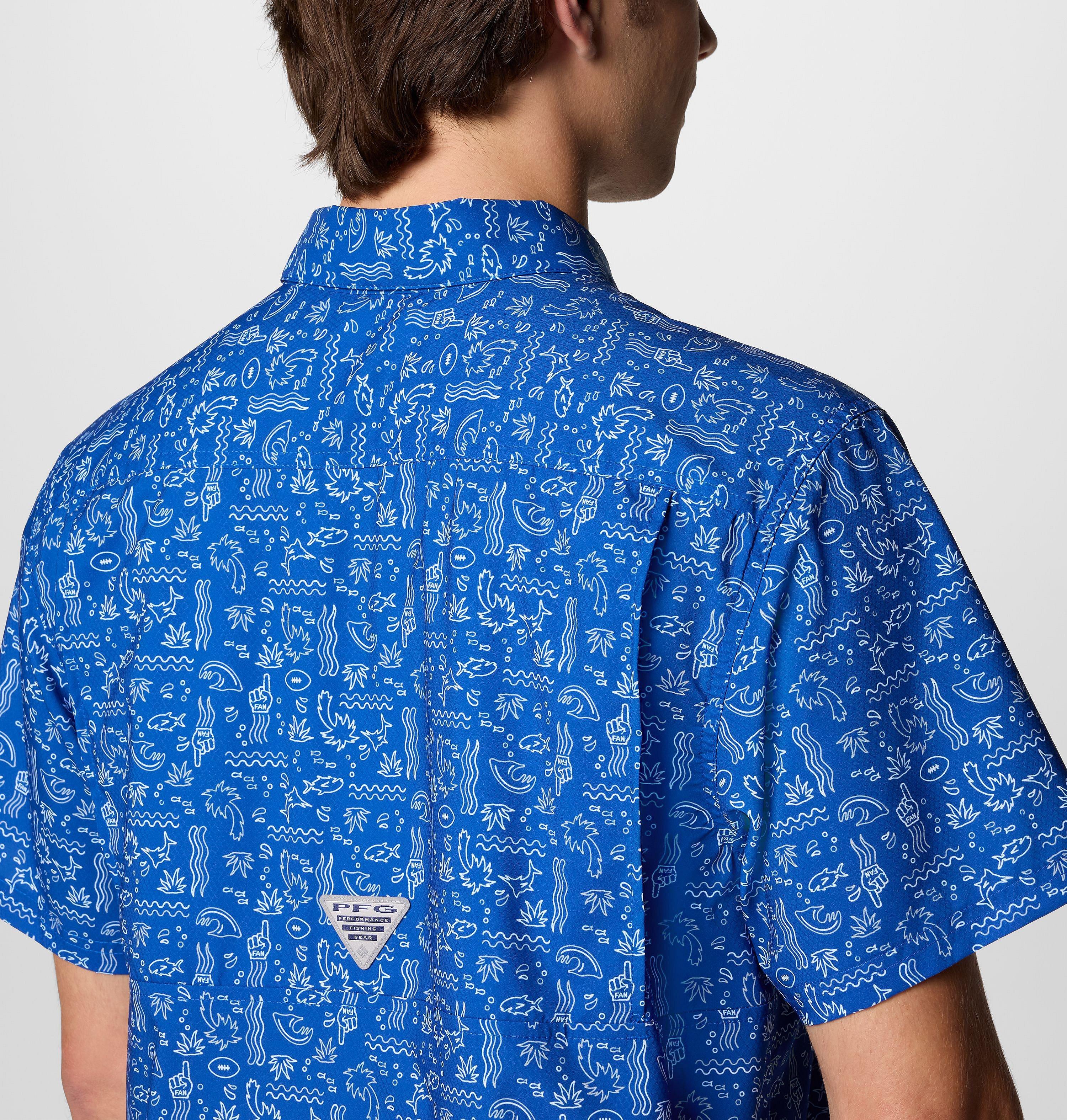 Men's PFG Super Slack Tide Short Sleeve Shirt - Los Angeles Rams 6