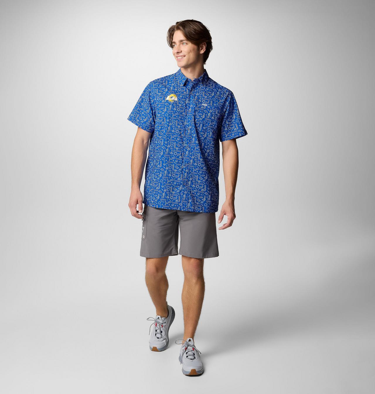 Men's PFG Super Slack Tide™ Short Sleeve Shirt - Los Angeles Rams 2