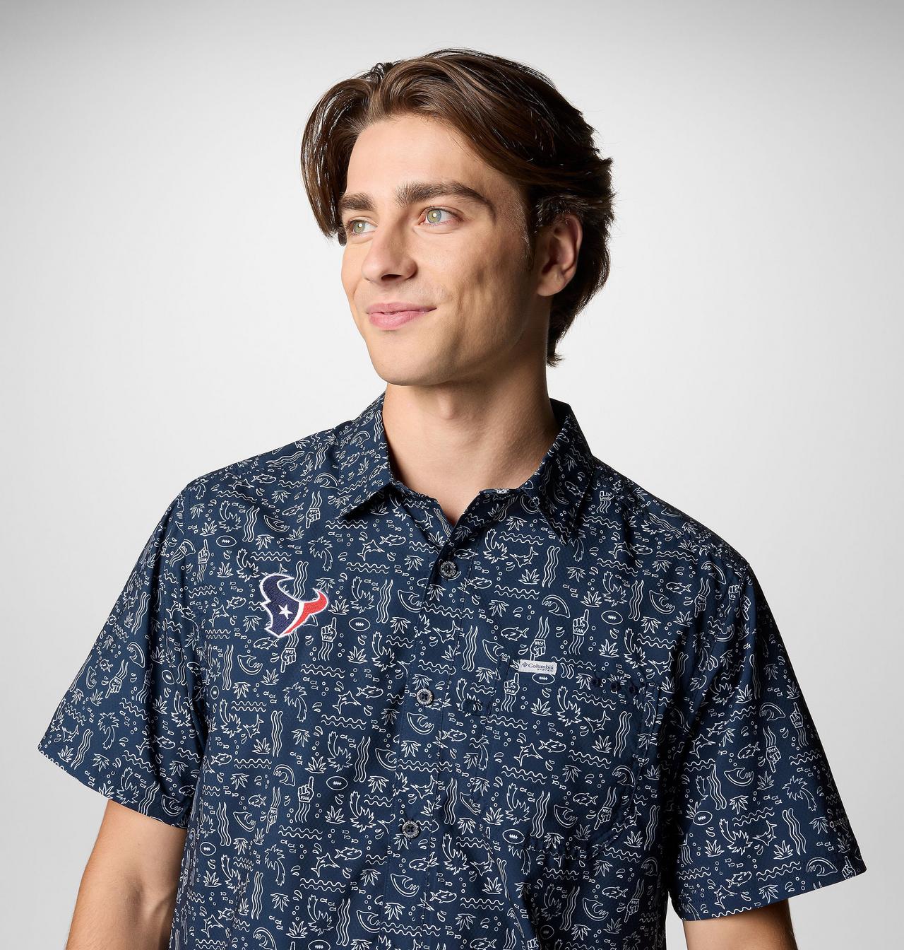 Men's PFG Super Slack Tide™ Short Sleeve Shirt - Houston Texans 5