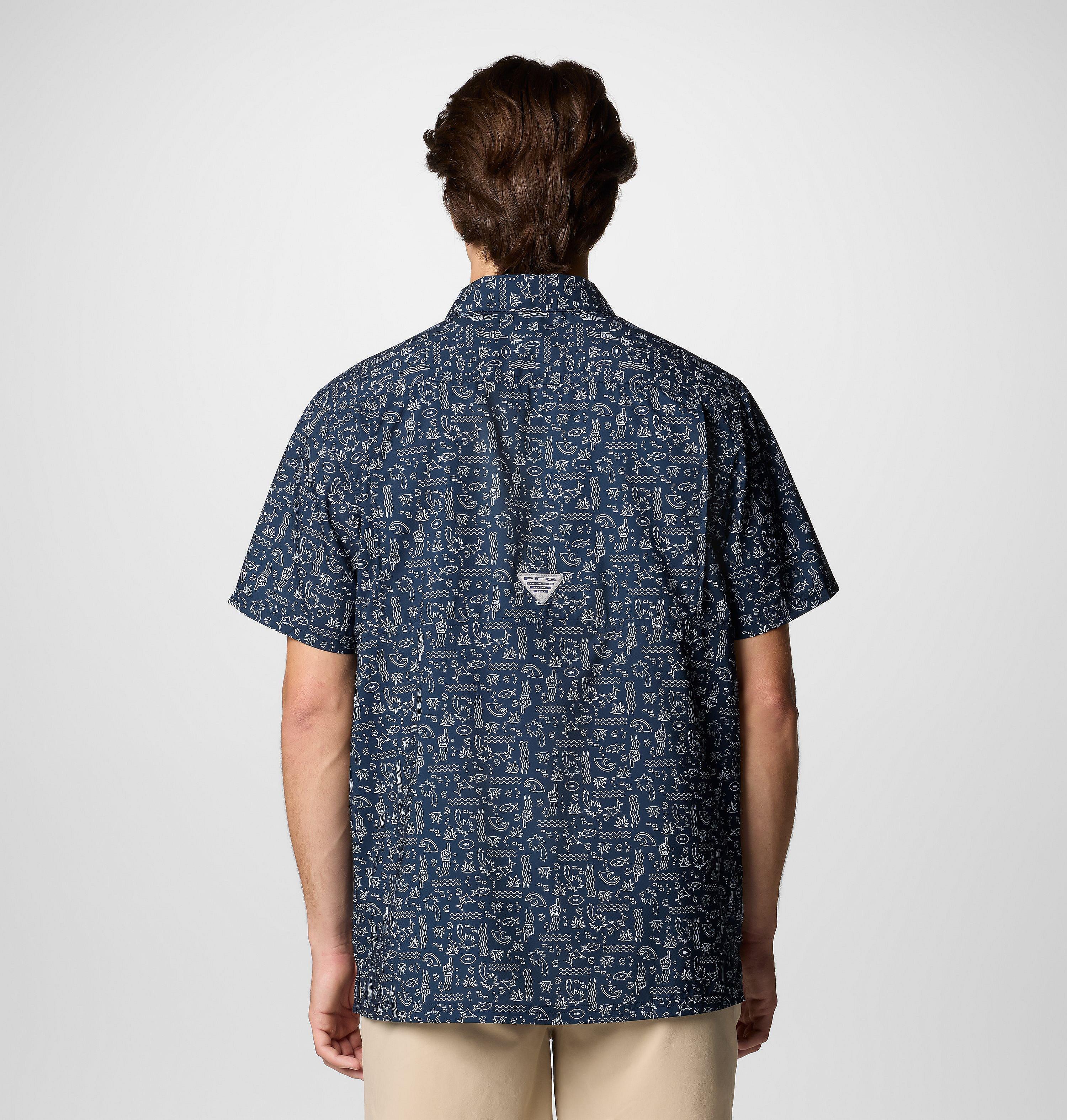 Men's PFG Super Slack Tide Short Sleeve Shirt - Houston Texans 3