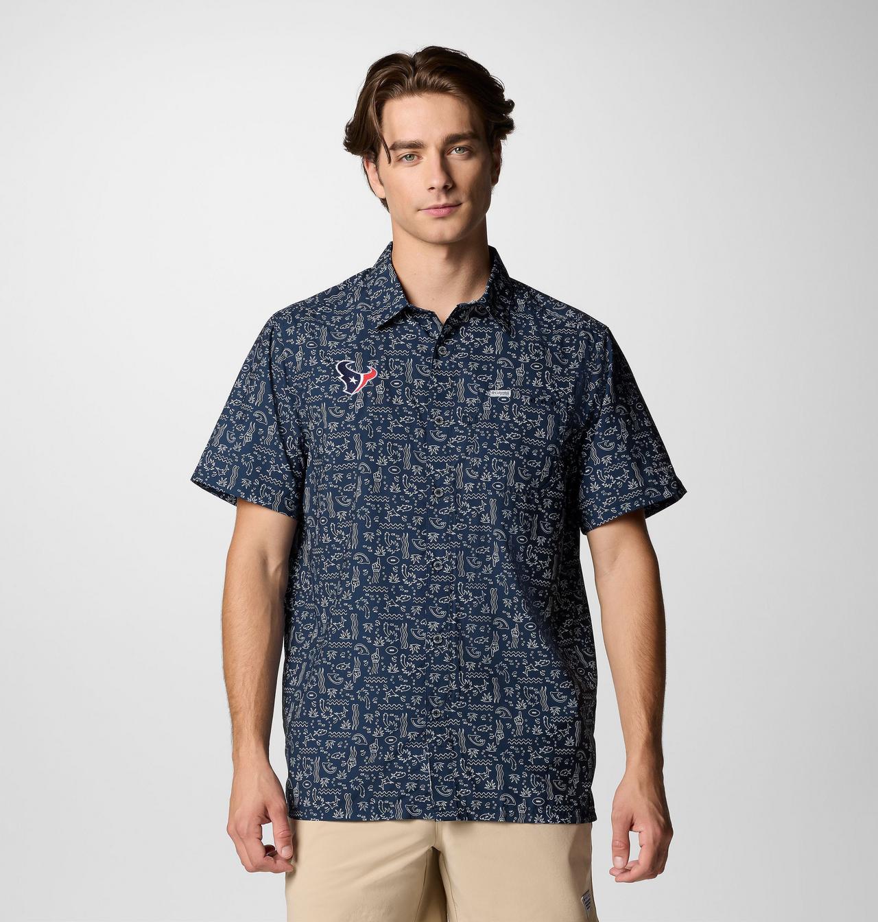 Men's PFG Super Slack Tide™ Short Sleeve Shirt - Houston Texans 1