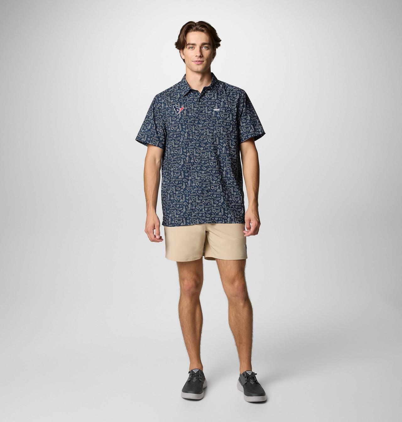 Men's PFG Super Slack Tide™ Short Sleeve Shirt - Houston Texans 2