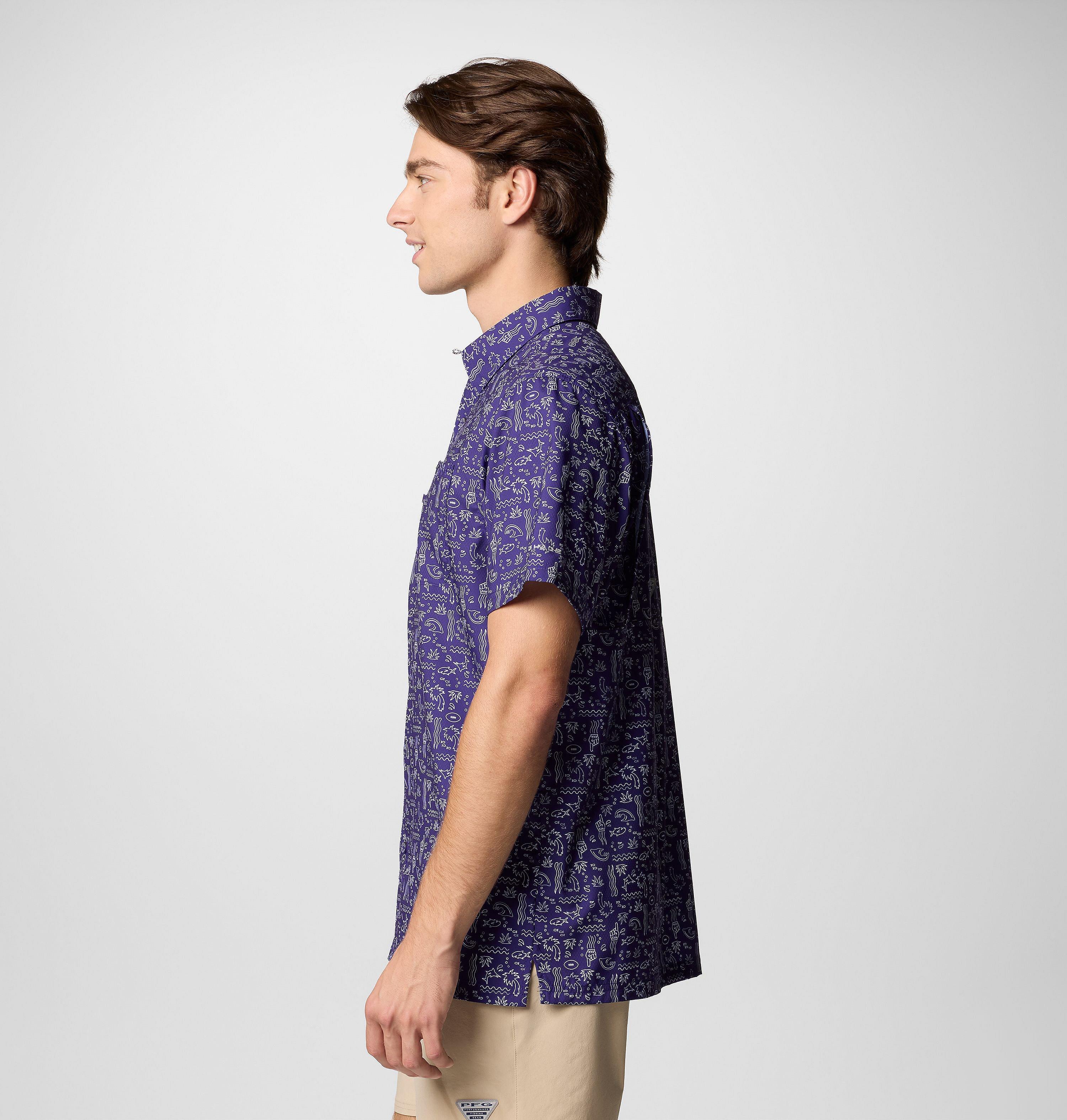Men's PFG Super Slack Tide Short Sleeve Shirt - Baltimore Ravens 4