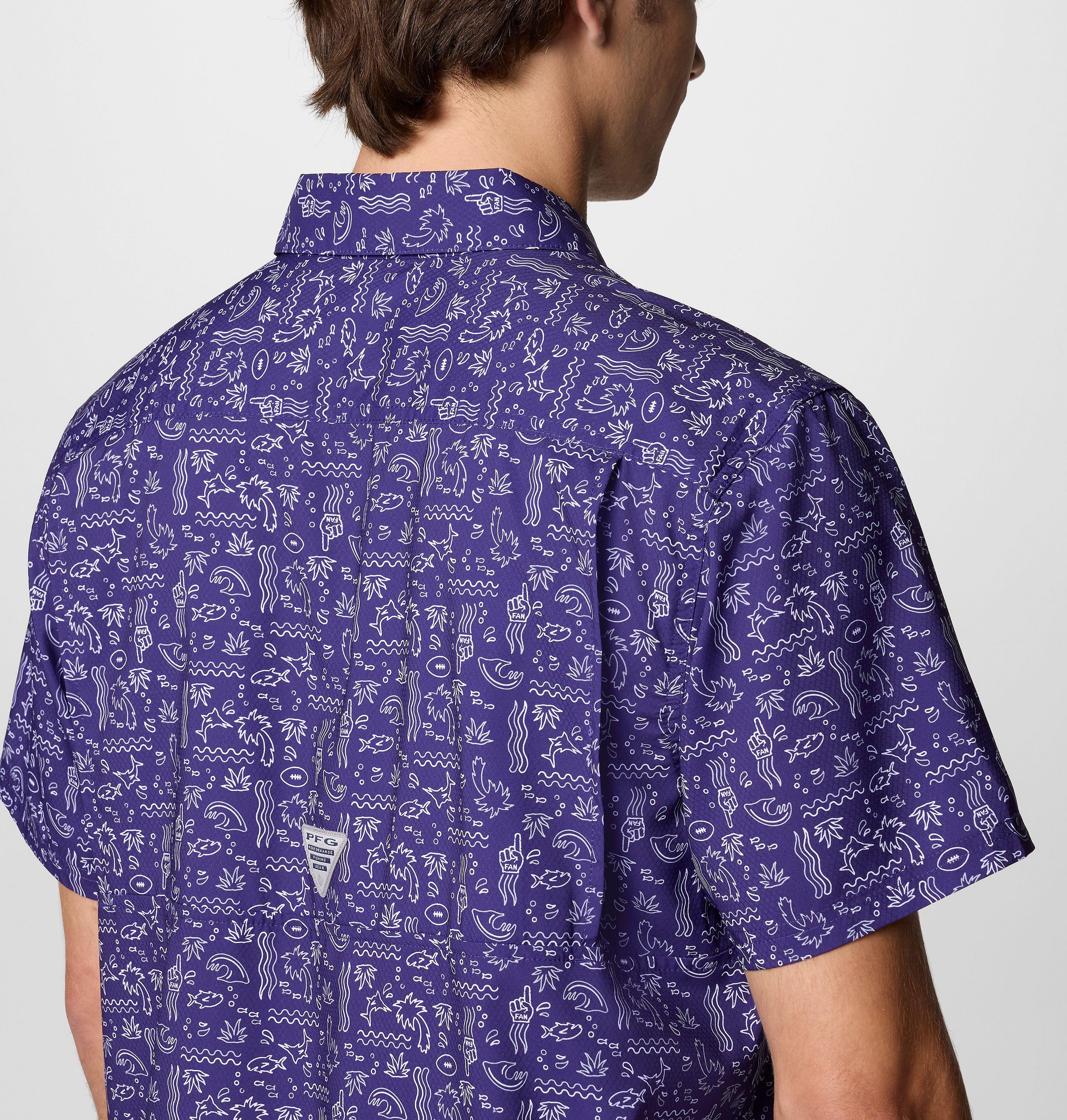Men's PFG Super Slack Tide Short Sleeve Shirt - Baltimore Ravens 6