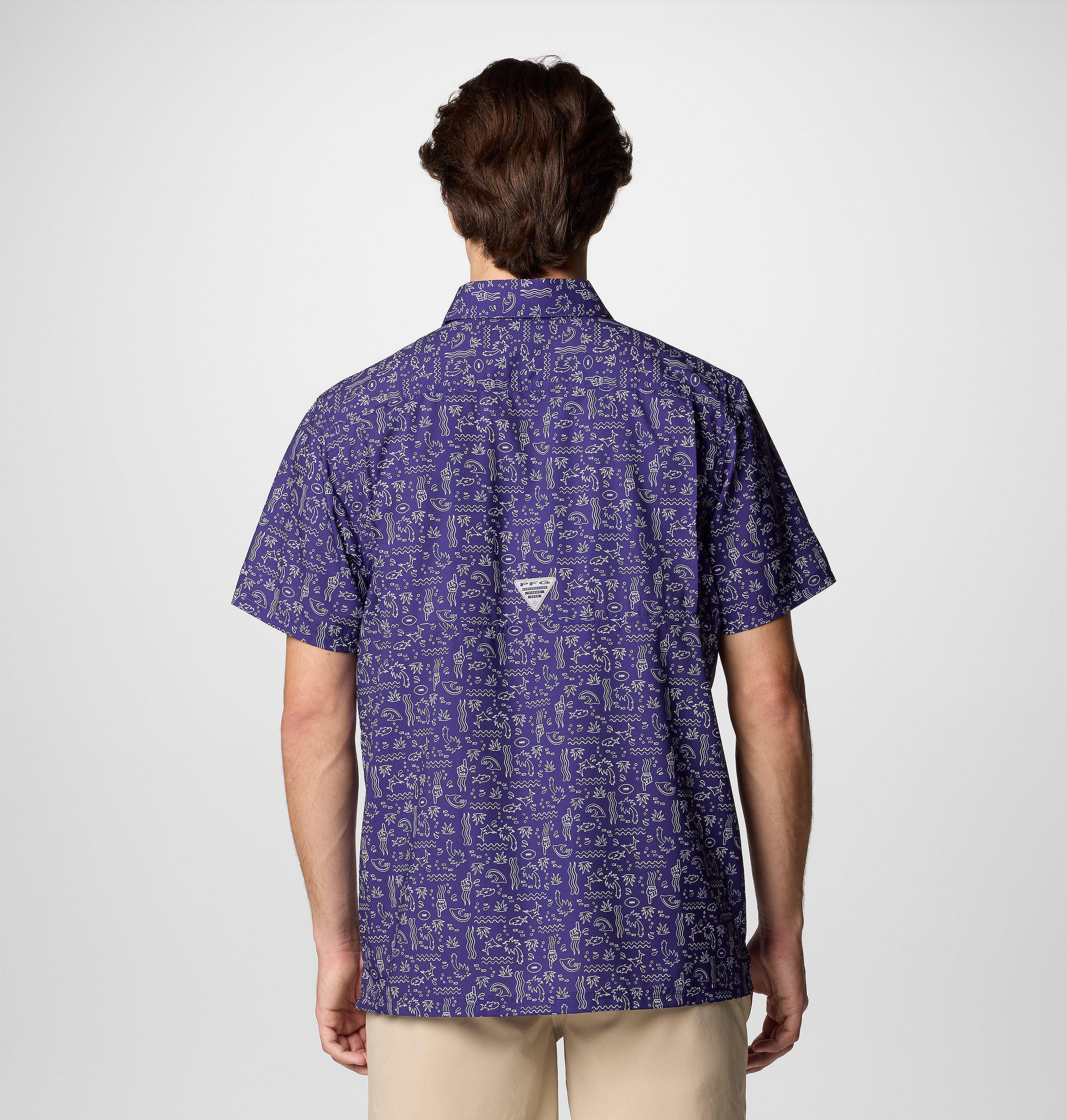 Men's PFG Super Slack Tide Short Sleeve Shirt - Baltimore Ravens 3