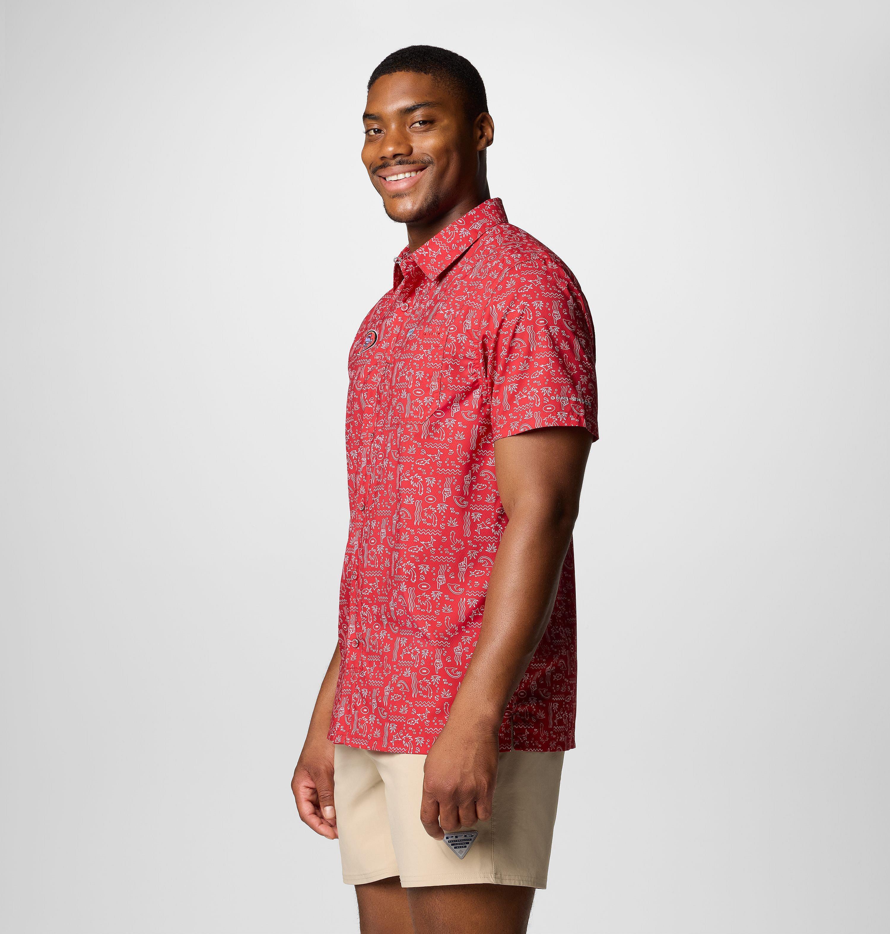 Men's PFG Super Slack Tide Short Sleeve Shirt - San Francisco 49ers 4
