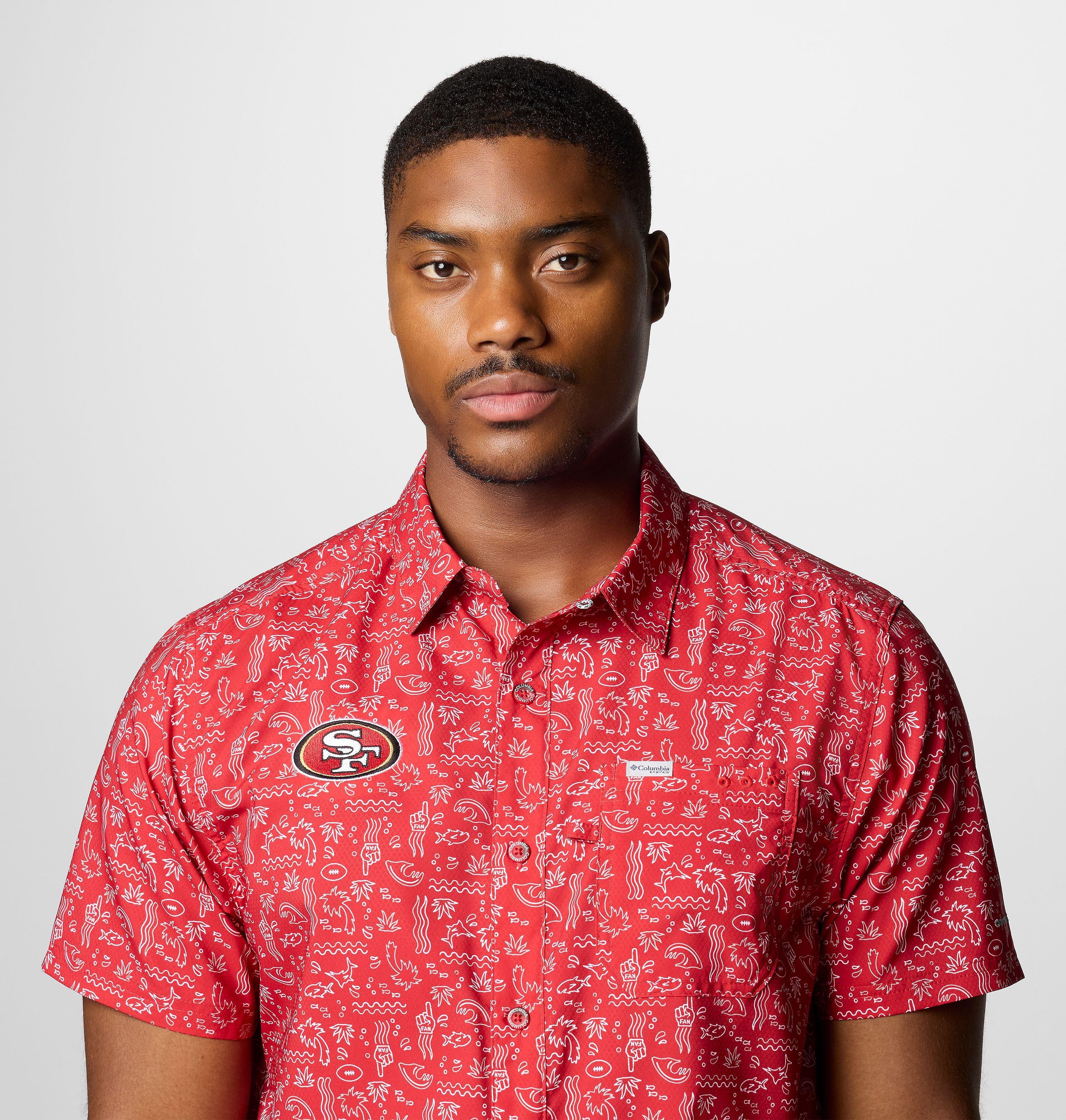 Men's PFG Super Slack Tide Short Sleeve Shirt - San Francisco 49ers 5