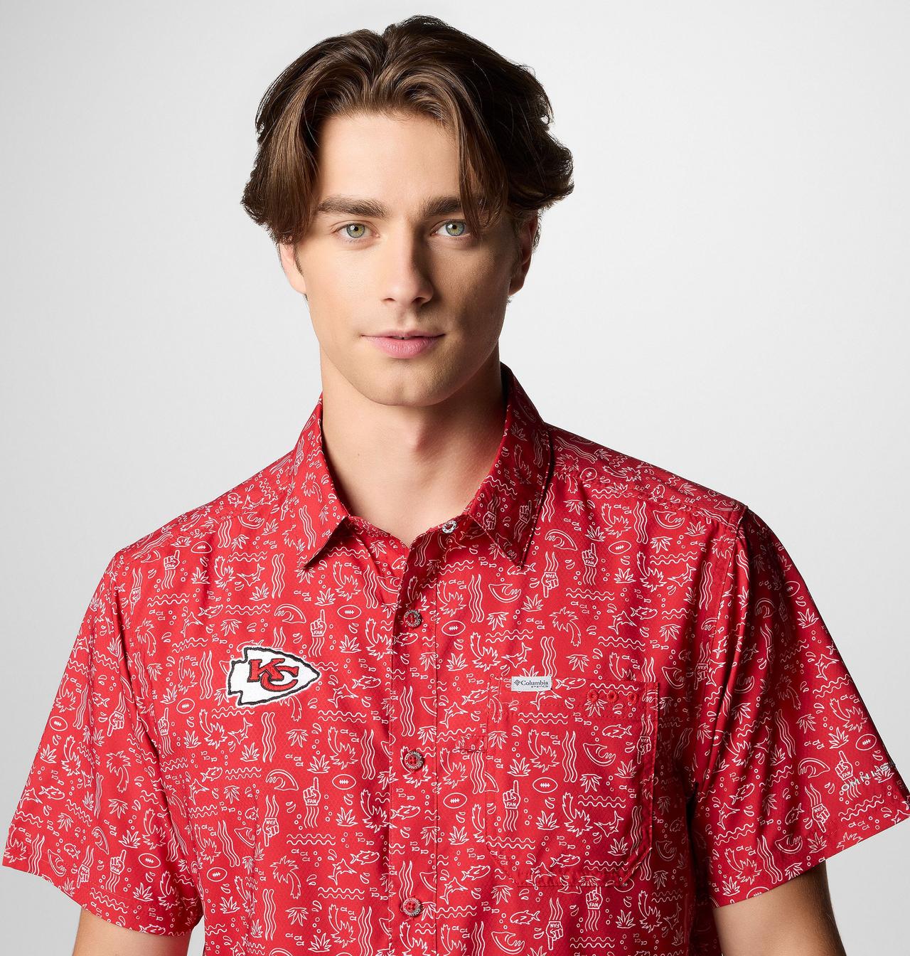 Men's PFG Super Slack Tide™ Short Sleeve Shirt - Kansas City Chiefs 5