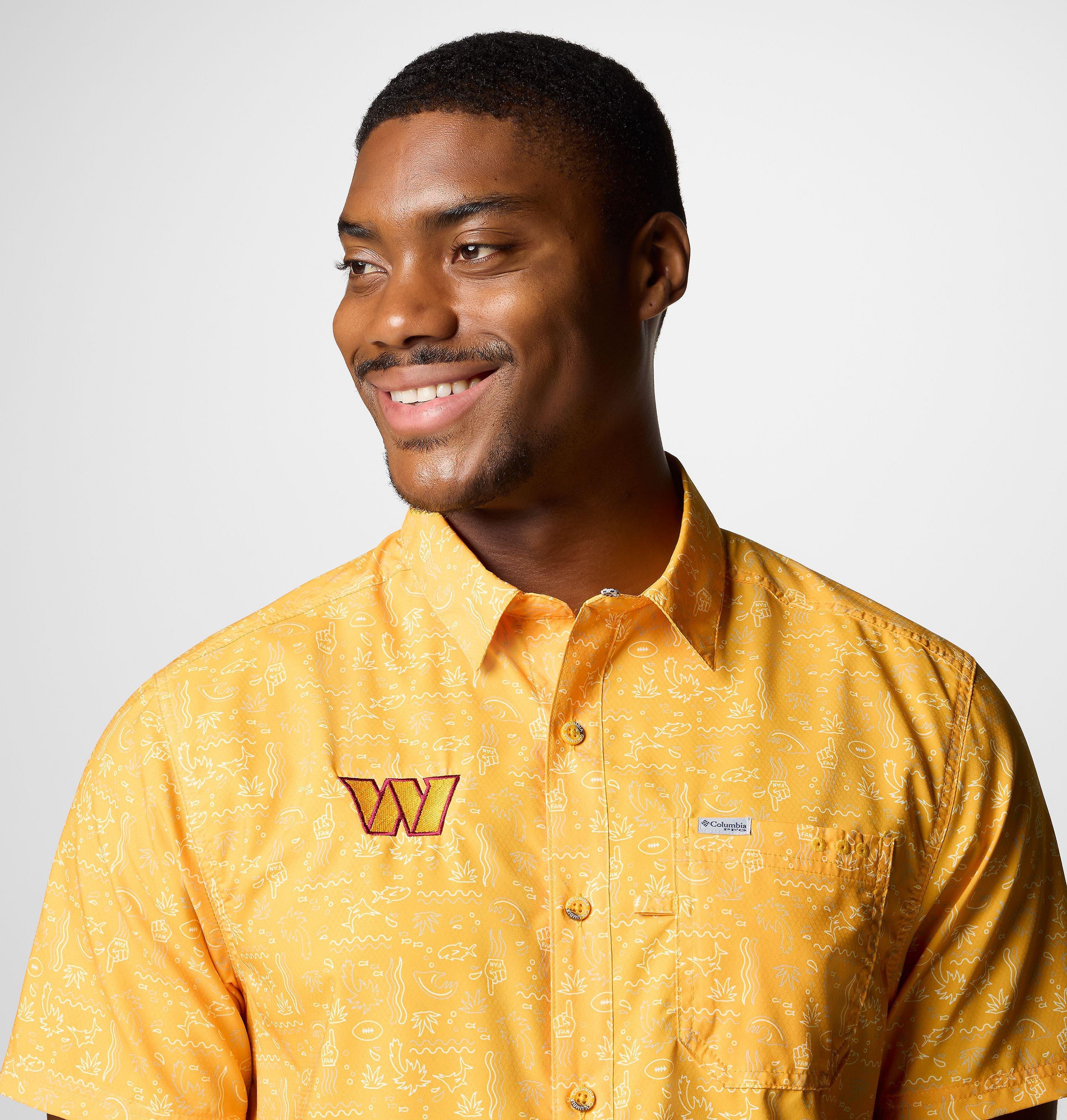 Men's PFG Super Slack Tide Short Sleeve Shirt - Washington Commanders 5