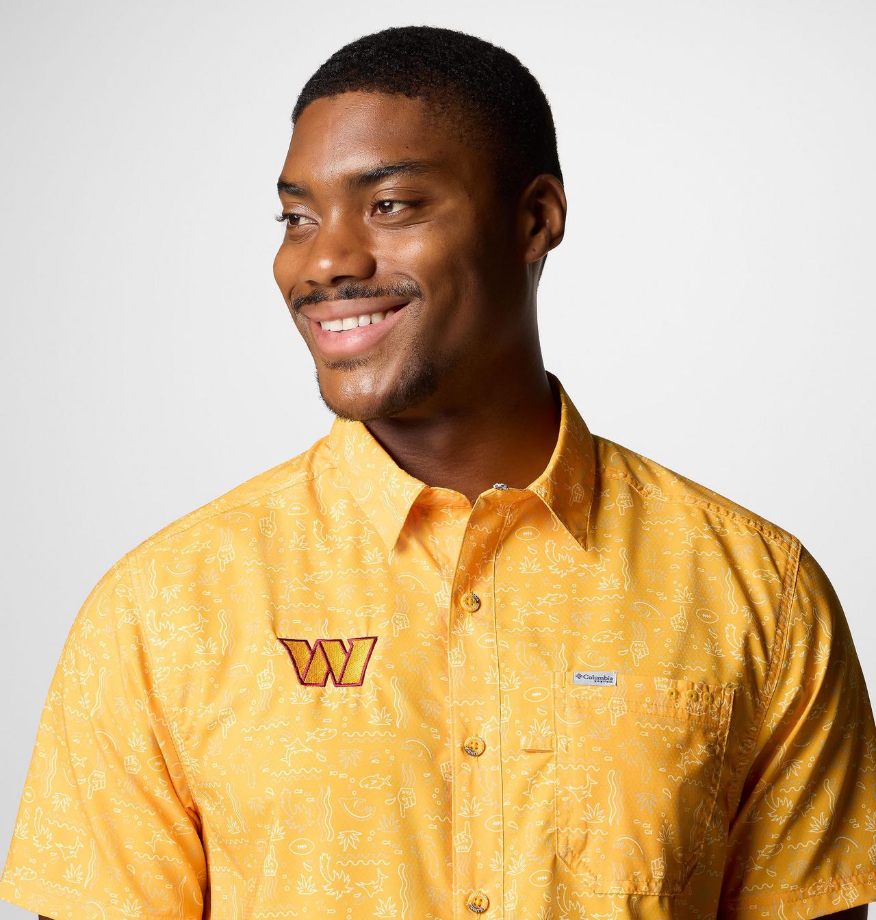Men's PFG Super Slack Tide™ Short Sleeve Shirt - Washington Commanders 5