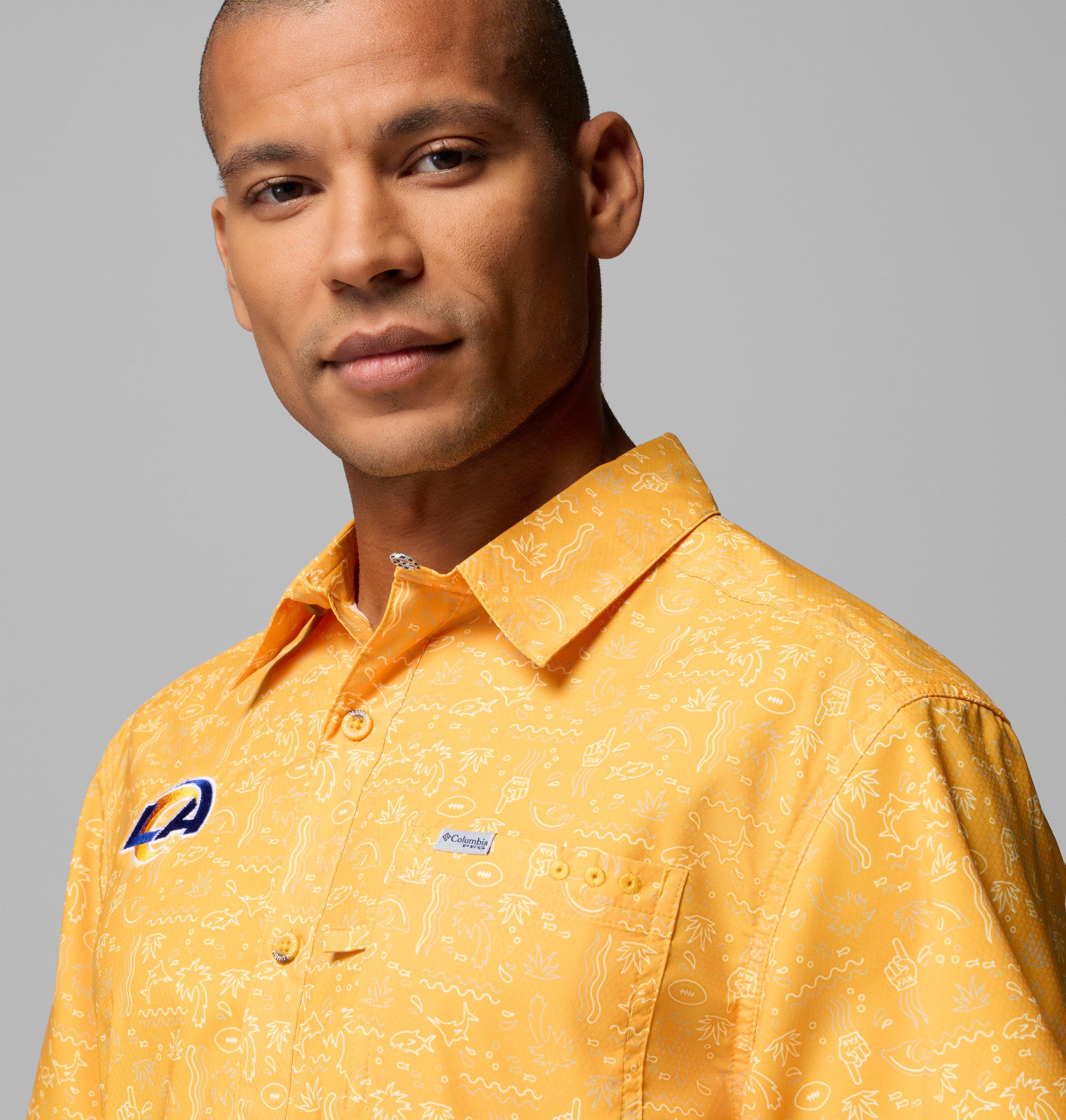 Men's PFG Super Slack Tide Short Sleeve Shirt - Los Angeles Rams 5