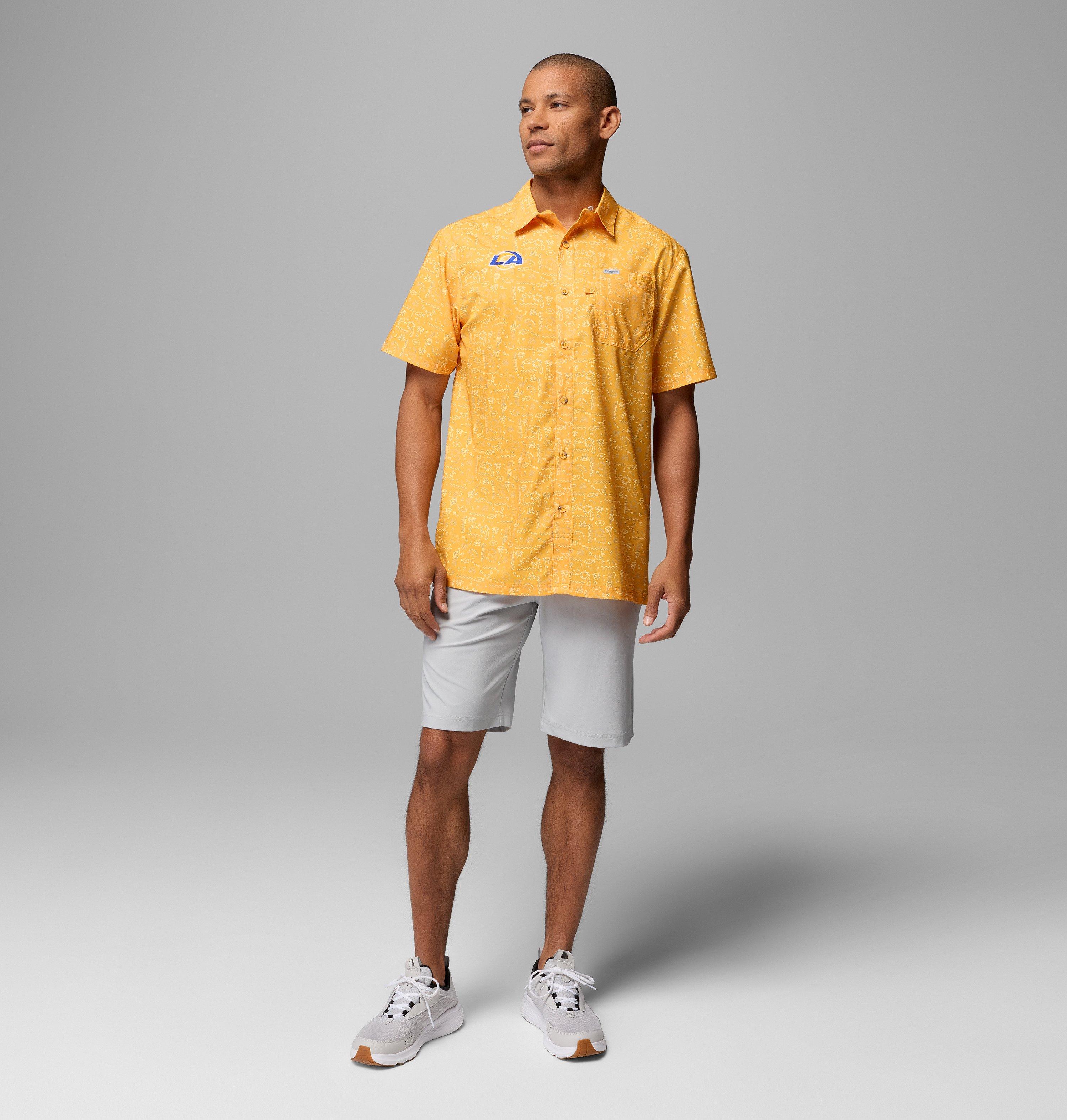 Men's PFG Super Slack Tide Short Sleeve Shirt - Los Angeles Rams 2