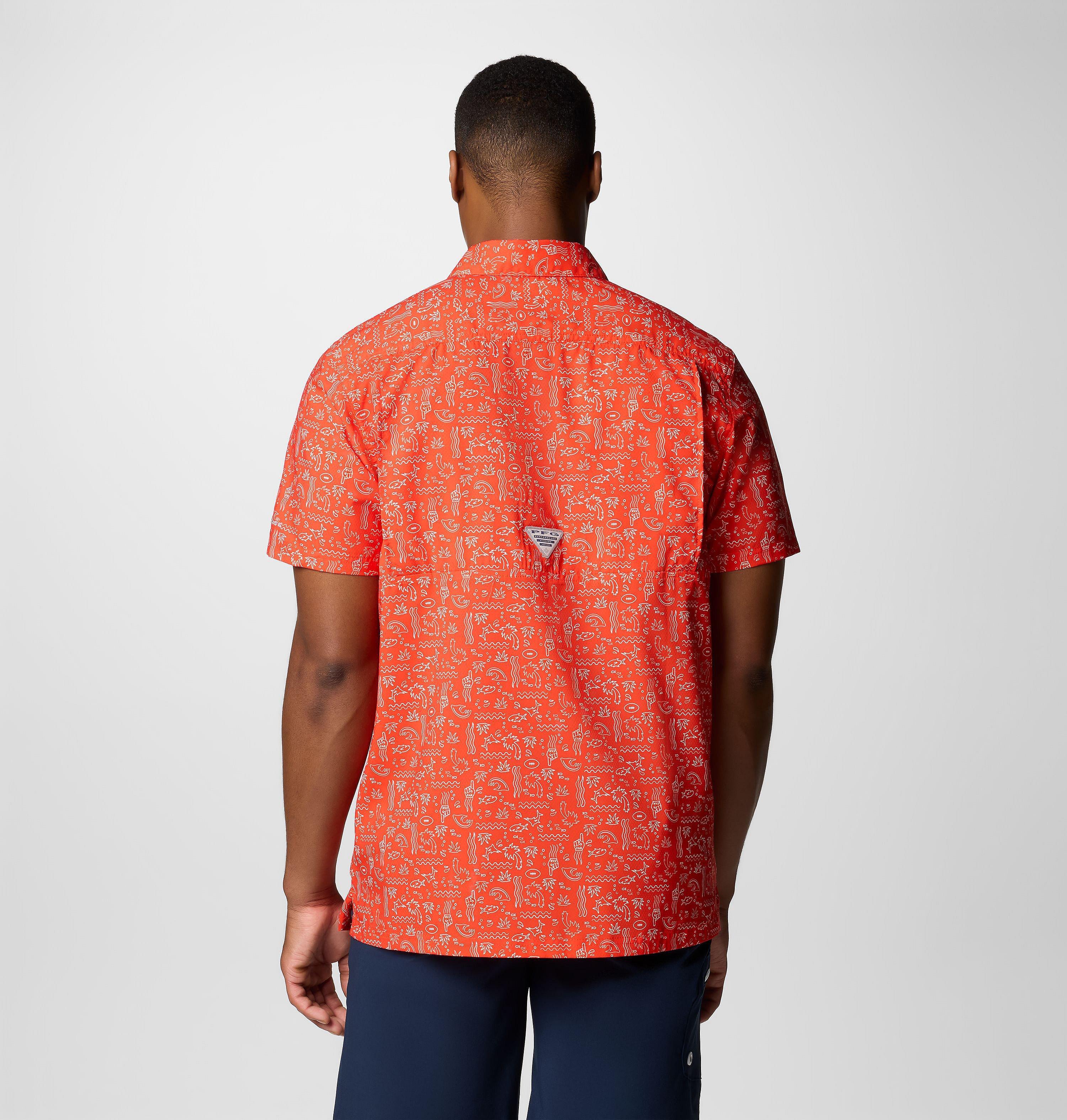 Men's PFG Super Slack Tide Short Sleeve Shirt - Miami Dolphins 3