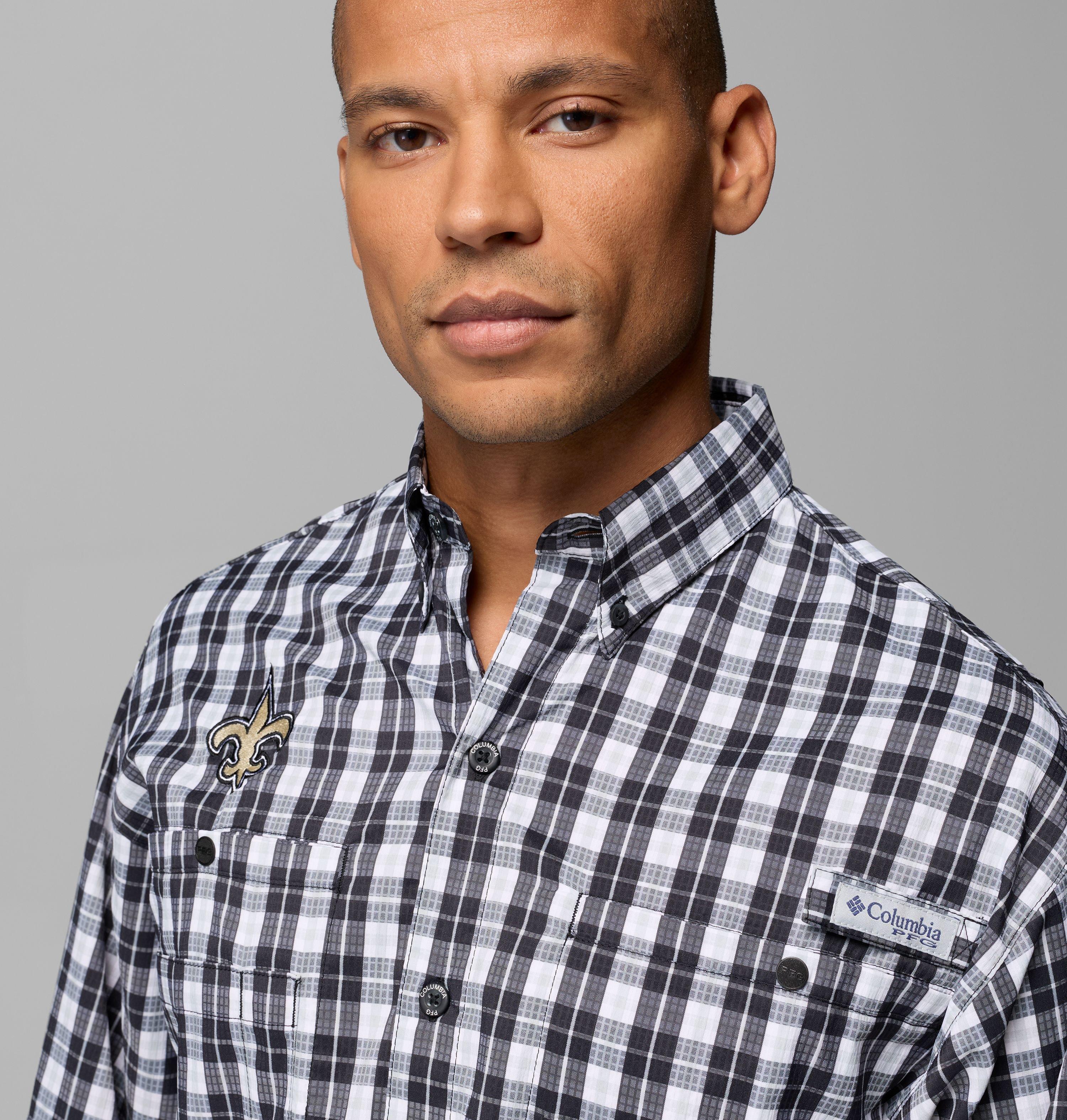 Men's PFG Super Tamiami Long Sleeve Shirt - New Orleans Saints 7