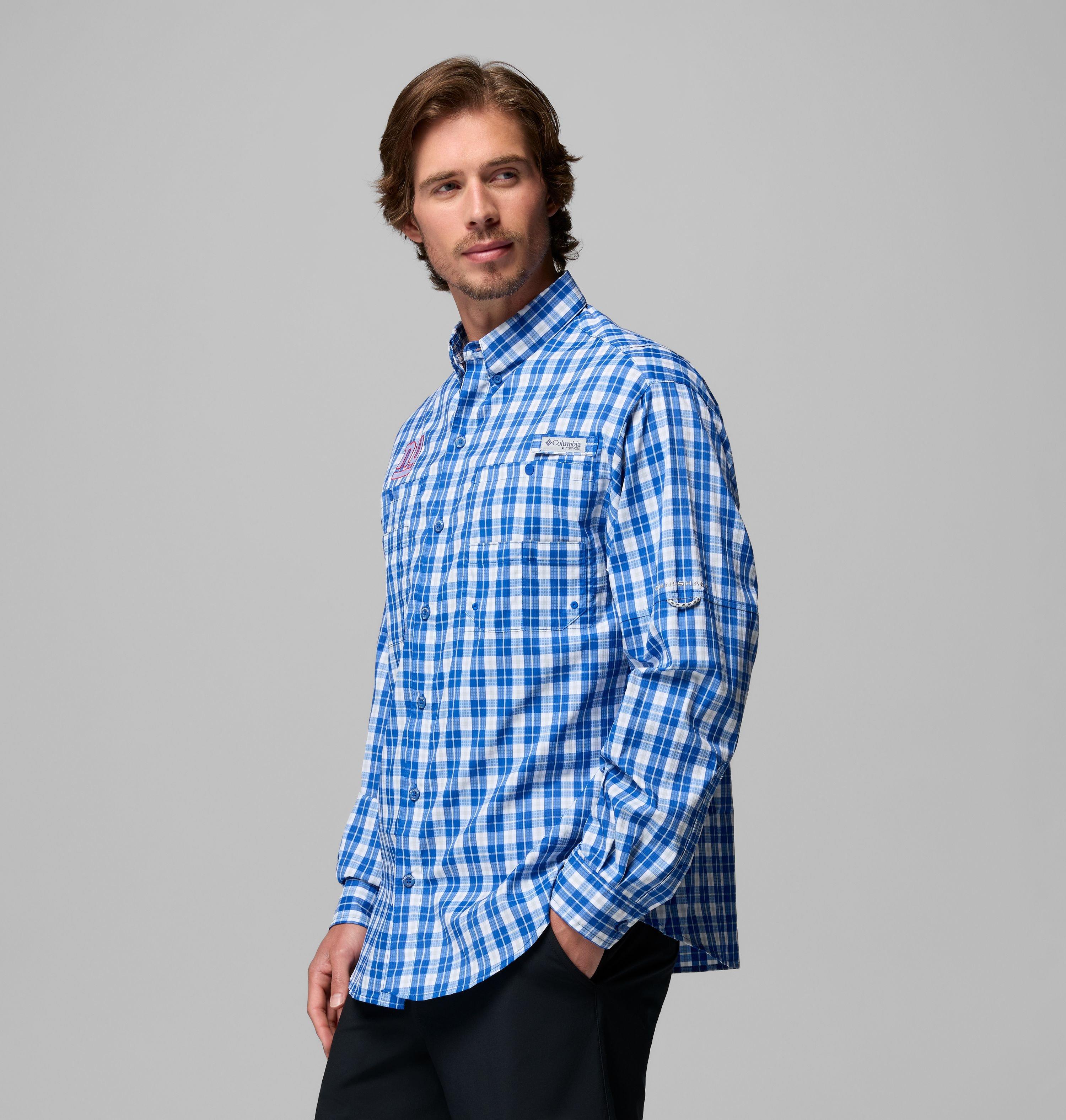 Men's PFG Super Tamiami Long Sleeve Shirt - New York Giants 4