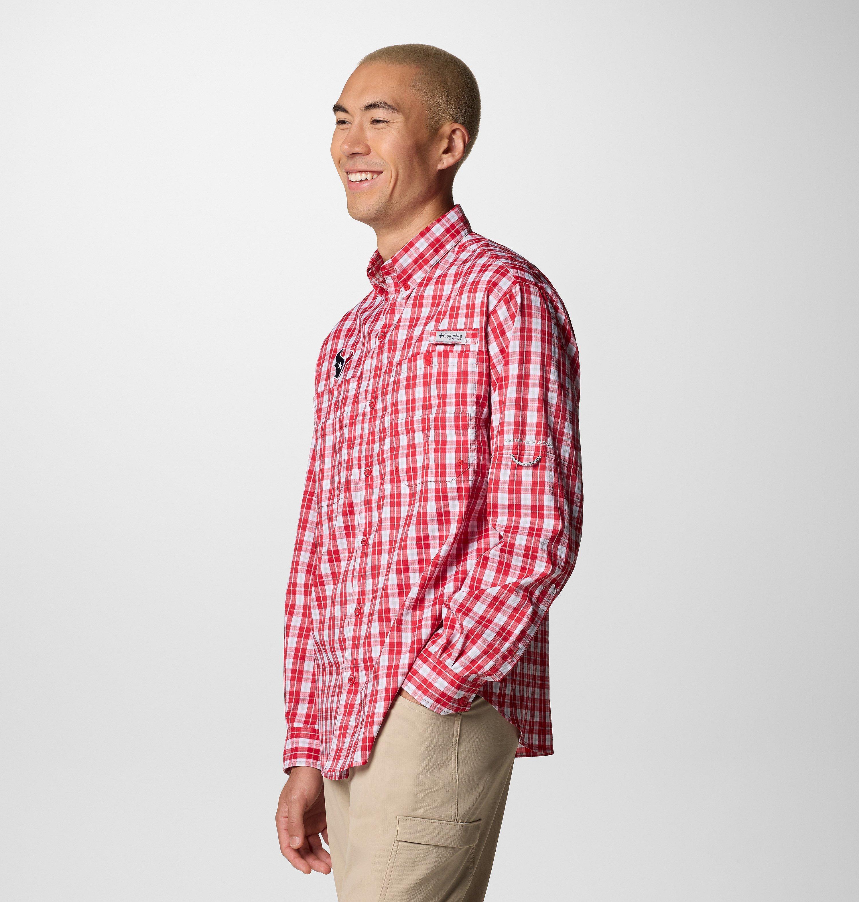 Men's PFG Super Tamiami Long Sleeve Shirt - Houston Texans 3