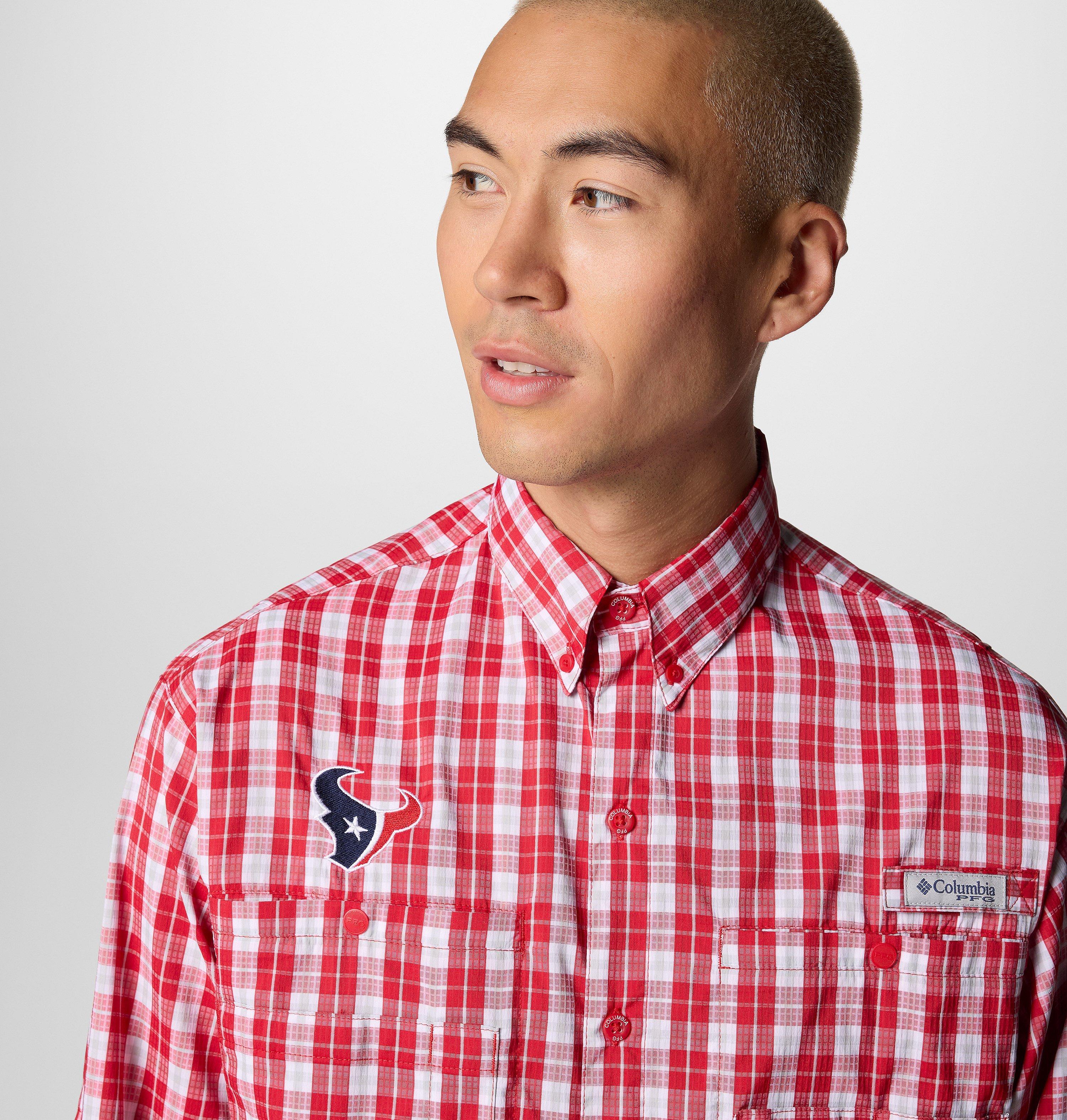 Men's PFG Super Tamiami Long Sleeve Shirt - Houston Texans 4