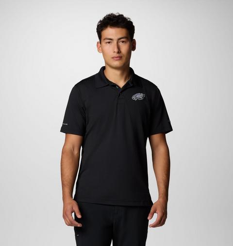Мужское поло Columbia PFG Low Drag Offshore, Philadelphia Eagles, цвет: Чёрный