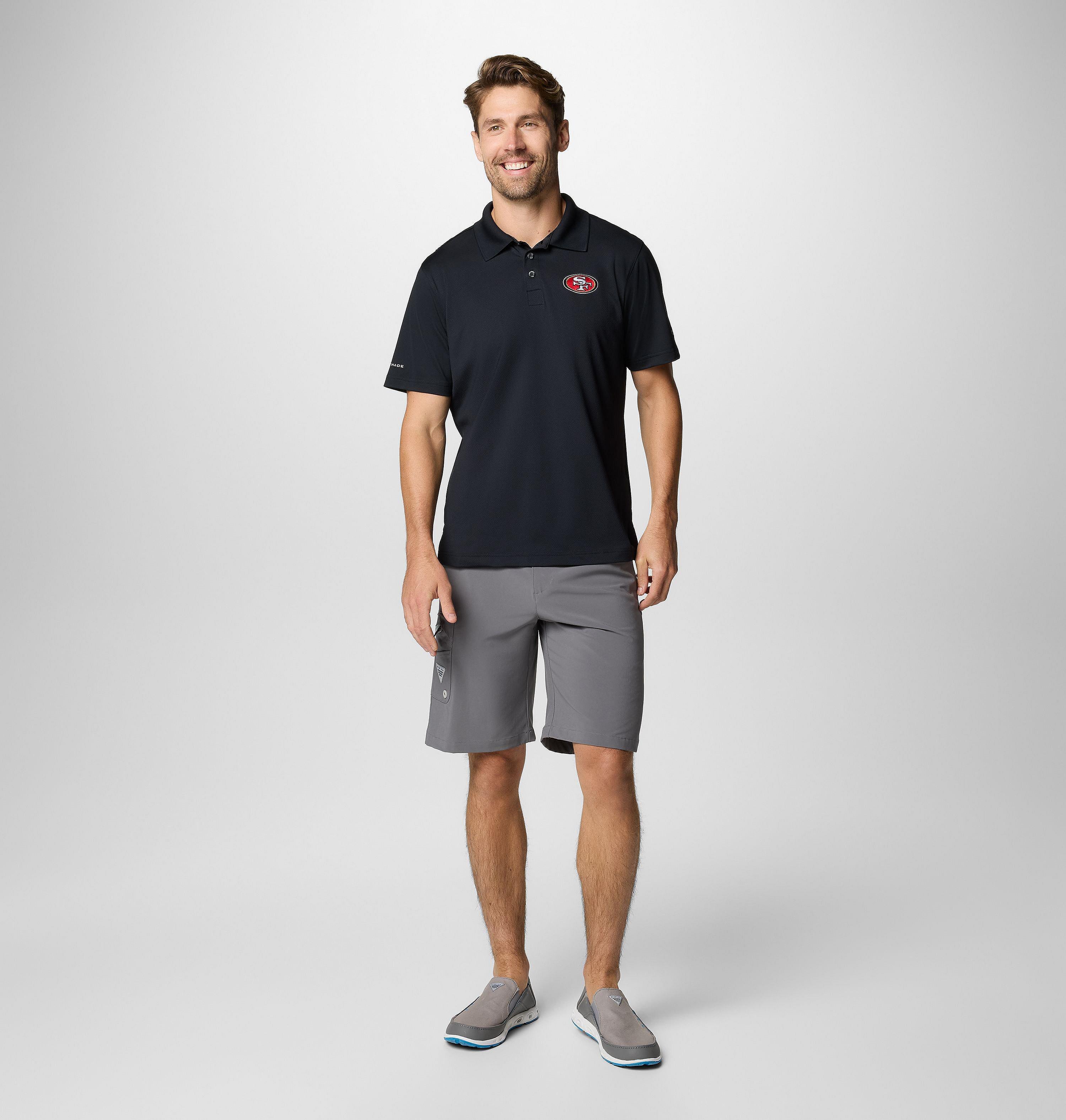 Men's PFG Low Drag Offshore Polo - San Francisco 49ers 3