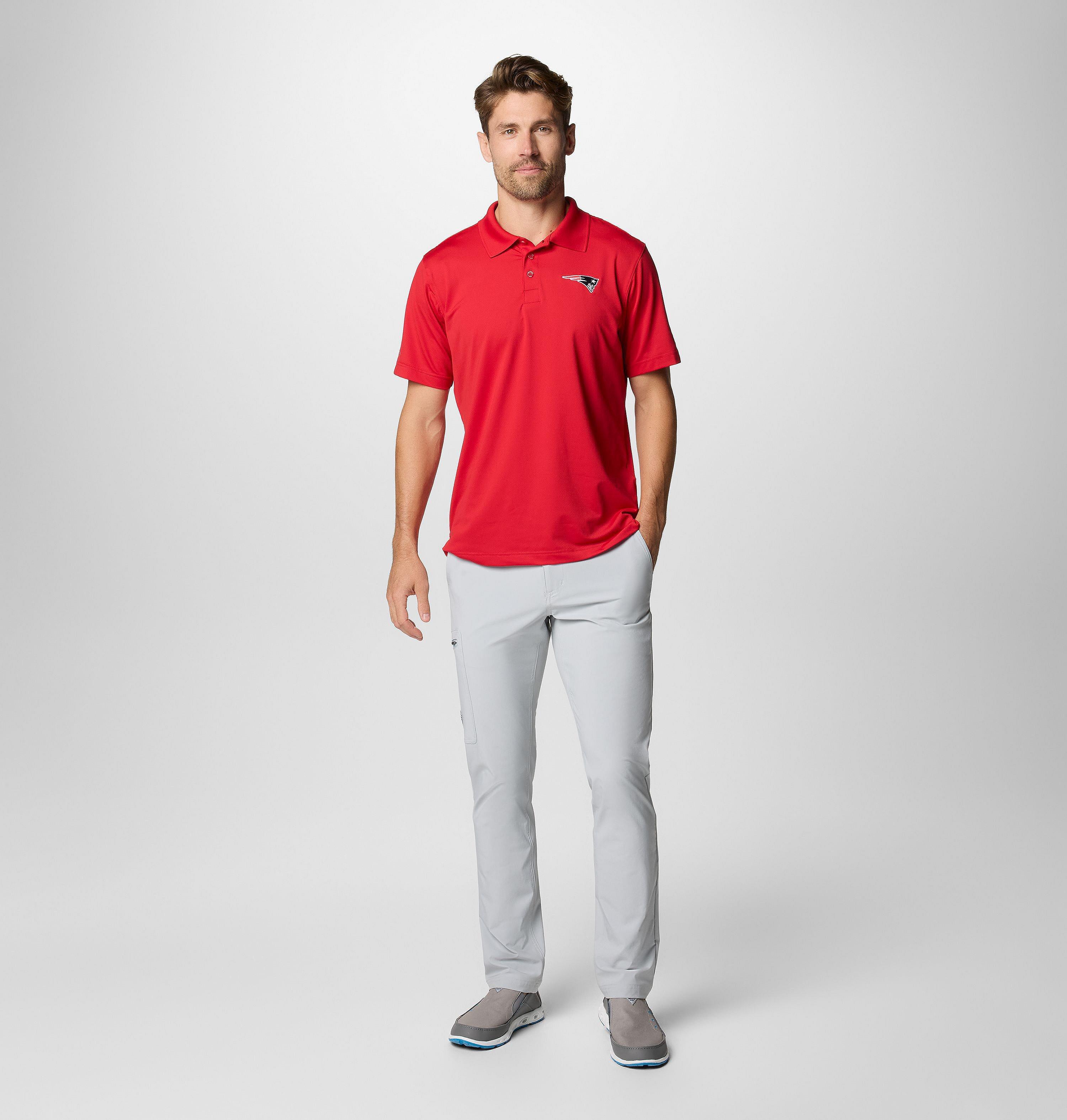 Men's PFG Low Drag Offshore Polo - New England Patriots 3