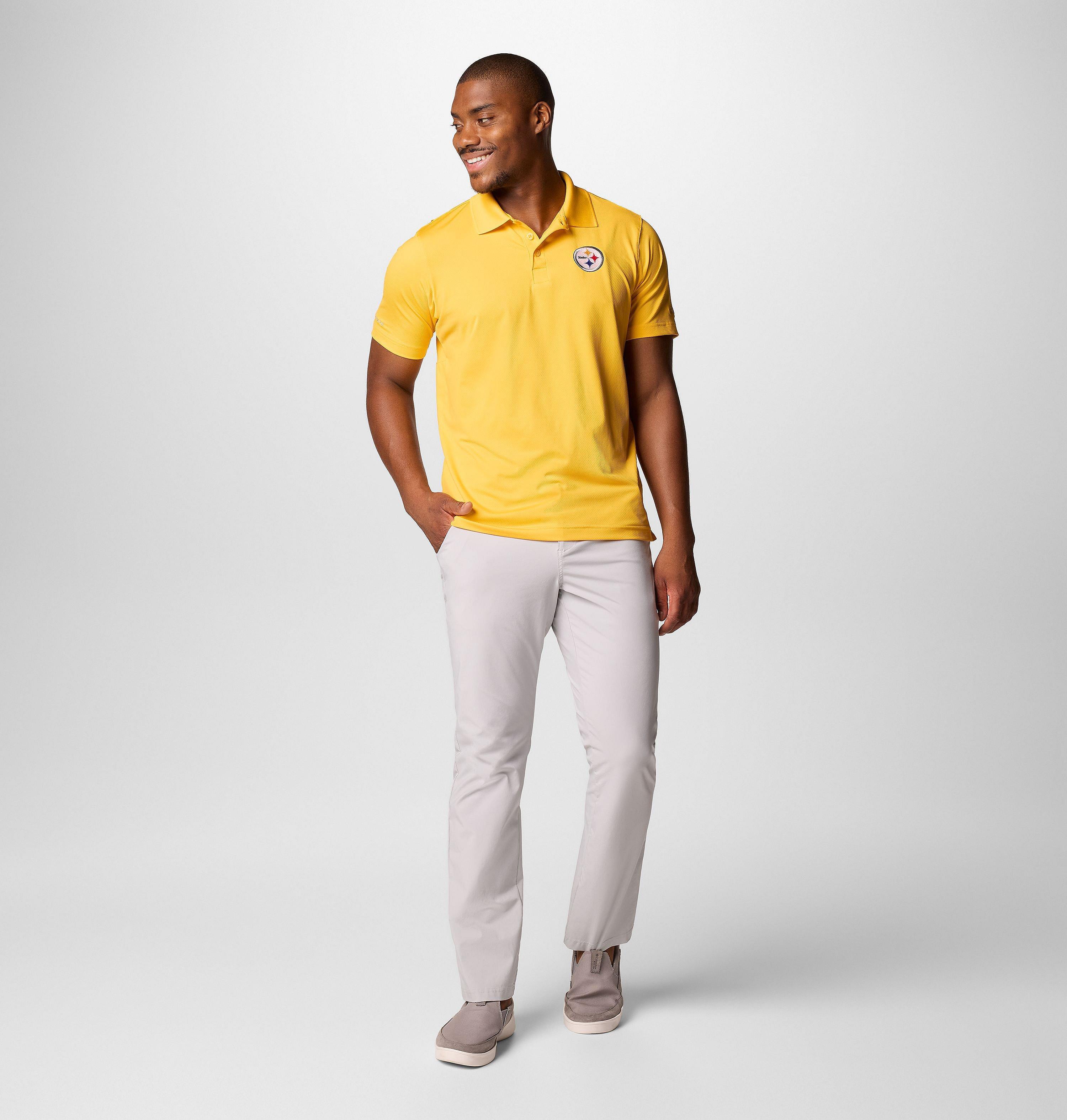 Men's PFG Low Drag Offshore Polo - Pittsburgh Steelers 3
