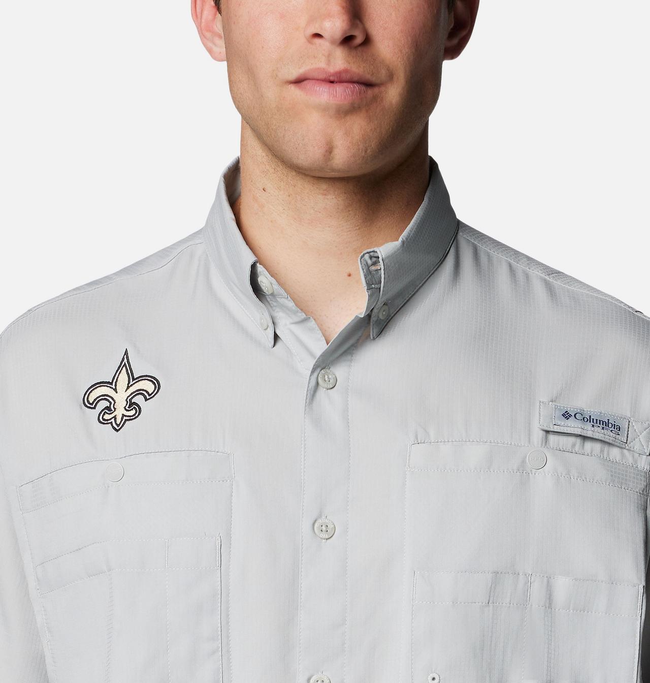 Men's PFG Tamiami Short Sleeve Shirt - New Orleans Saints 4