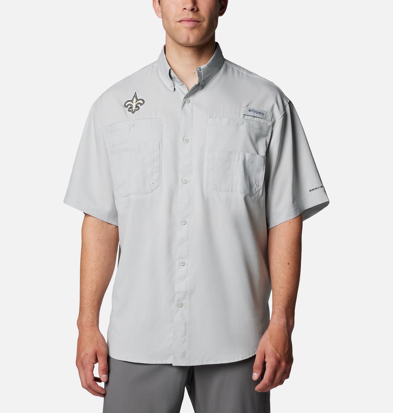 Men's PFG Tamiami Short Sleeve Shirt - New Orleans Saints 1
