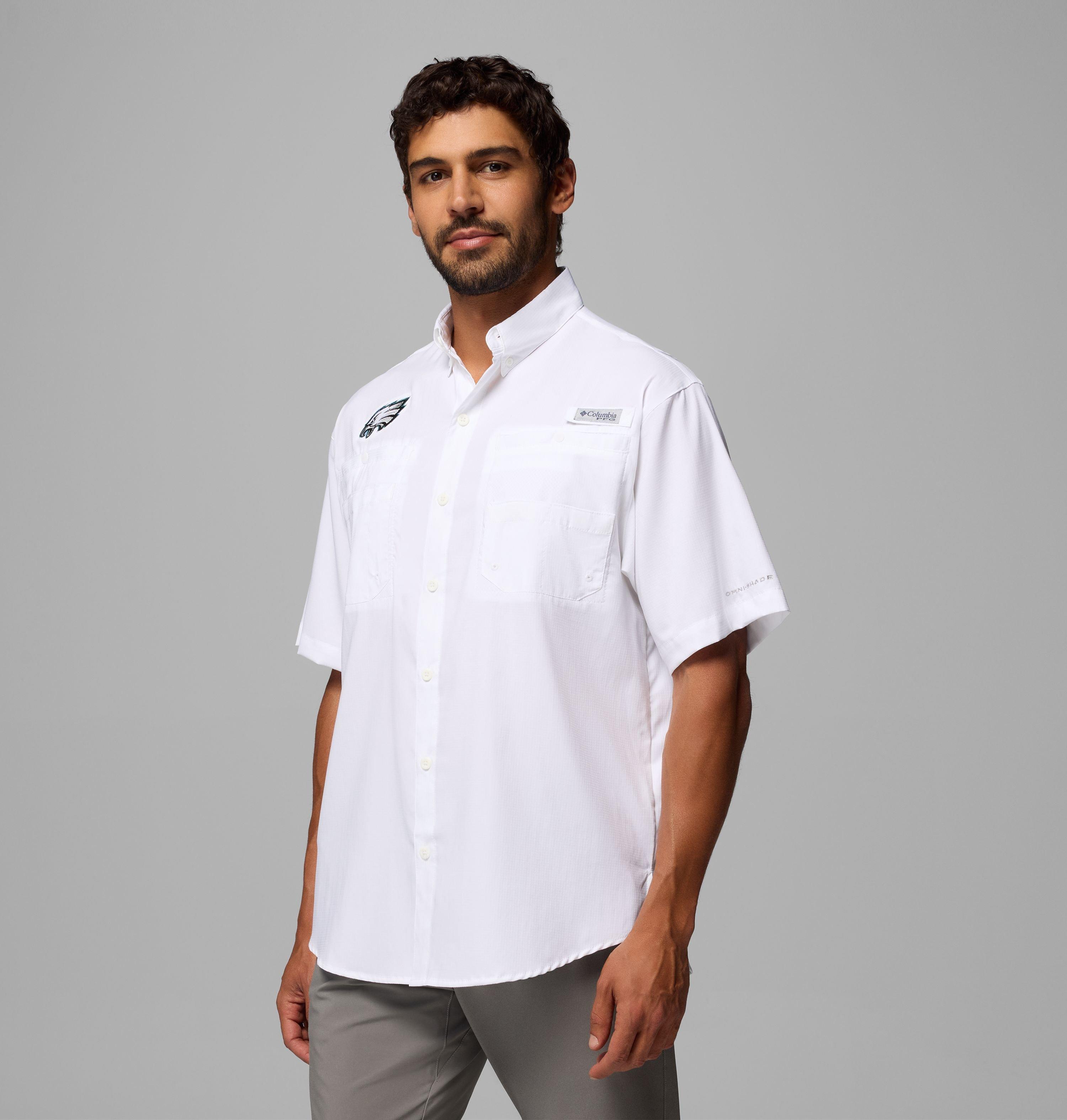 Men's PFG Tamiami Short Sleeve Shirt - Philadelphia Eagles 4