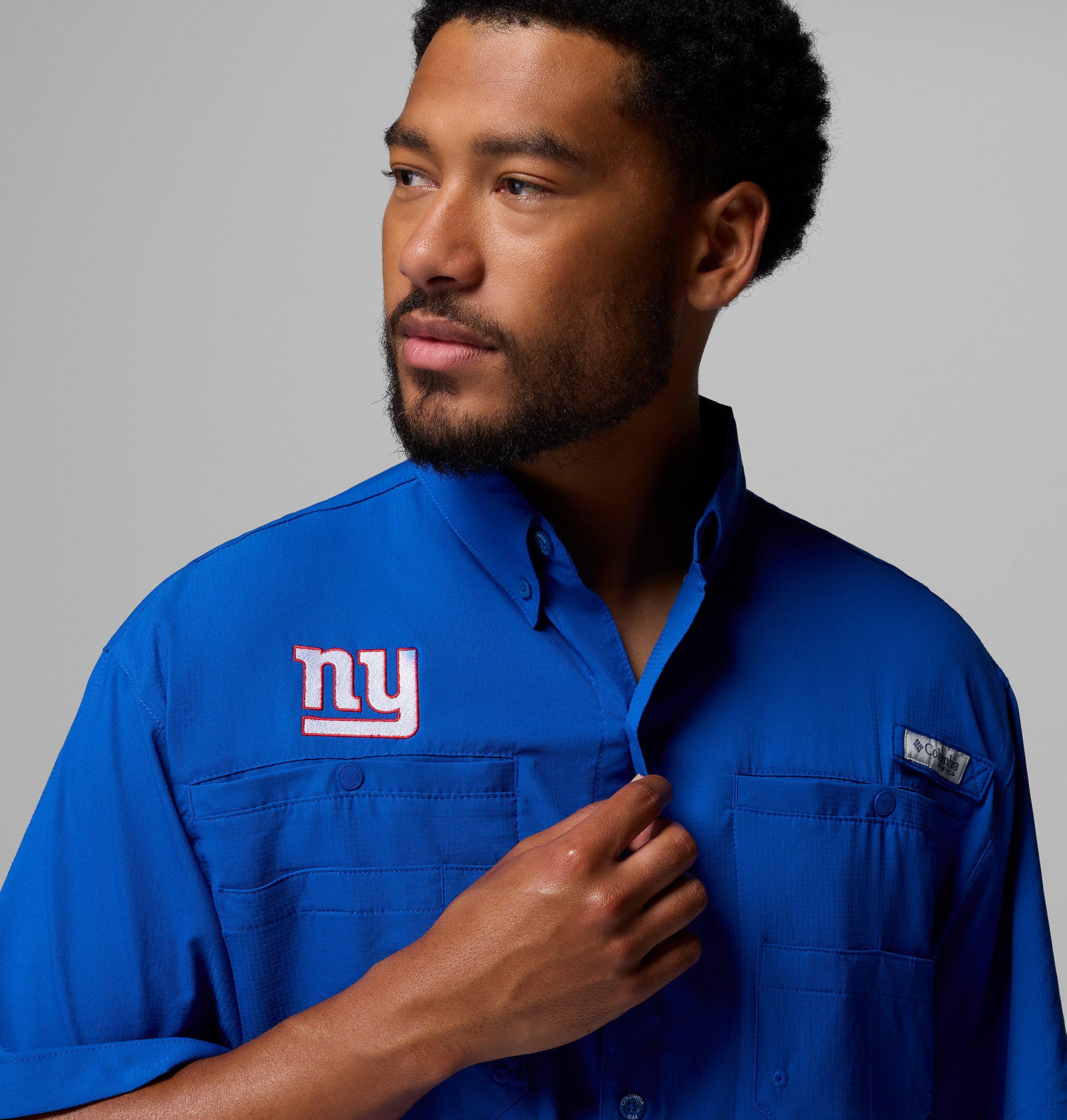 Men's PFG Tamiami Short Sleeve Shirt - New York Giants 5