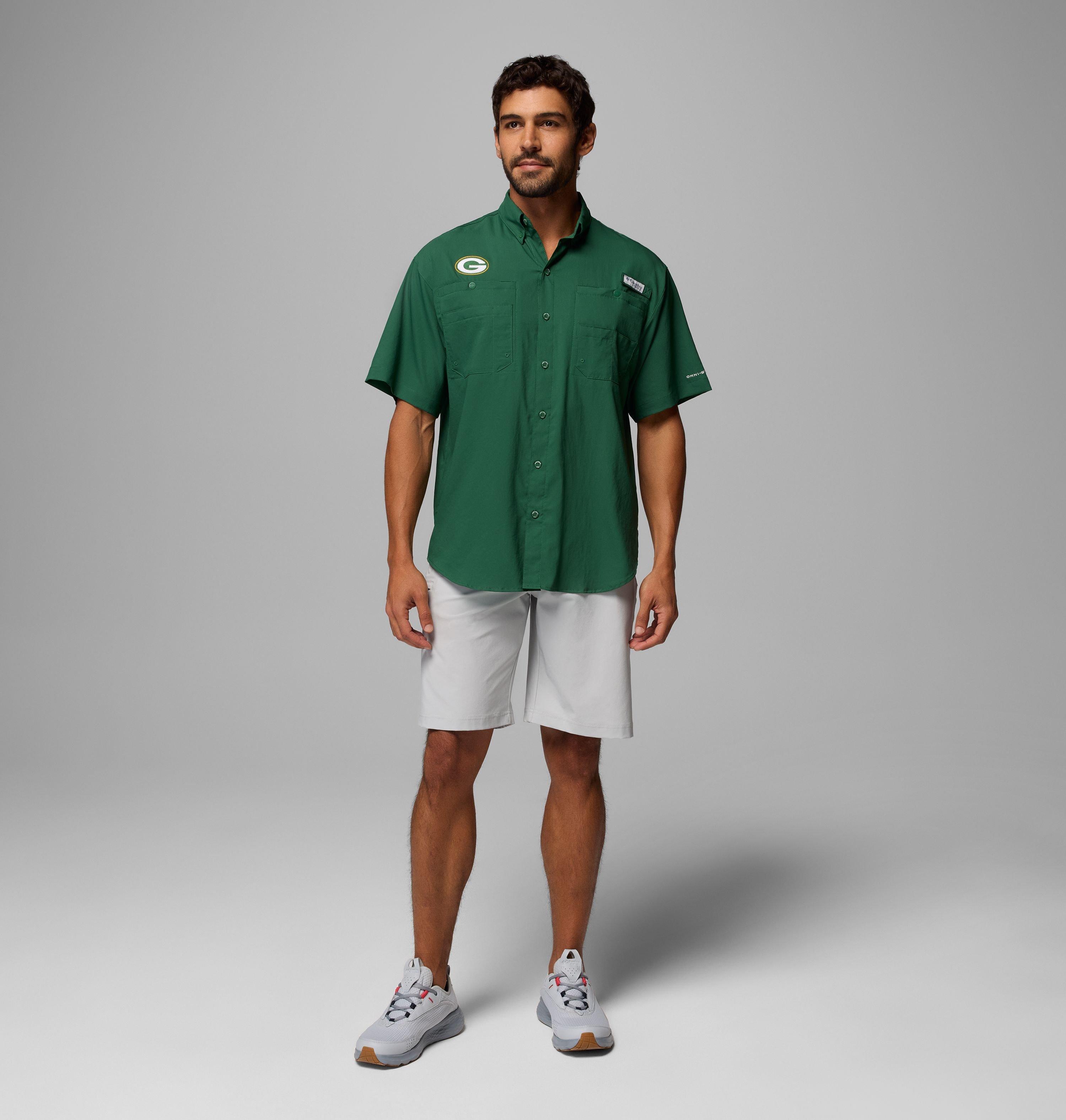 Men's PFG Tamiami Short Sleeve Shirt - Green Bay Packers 2