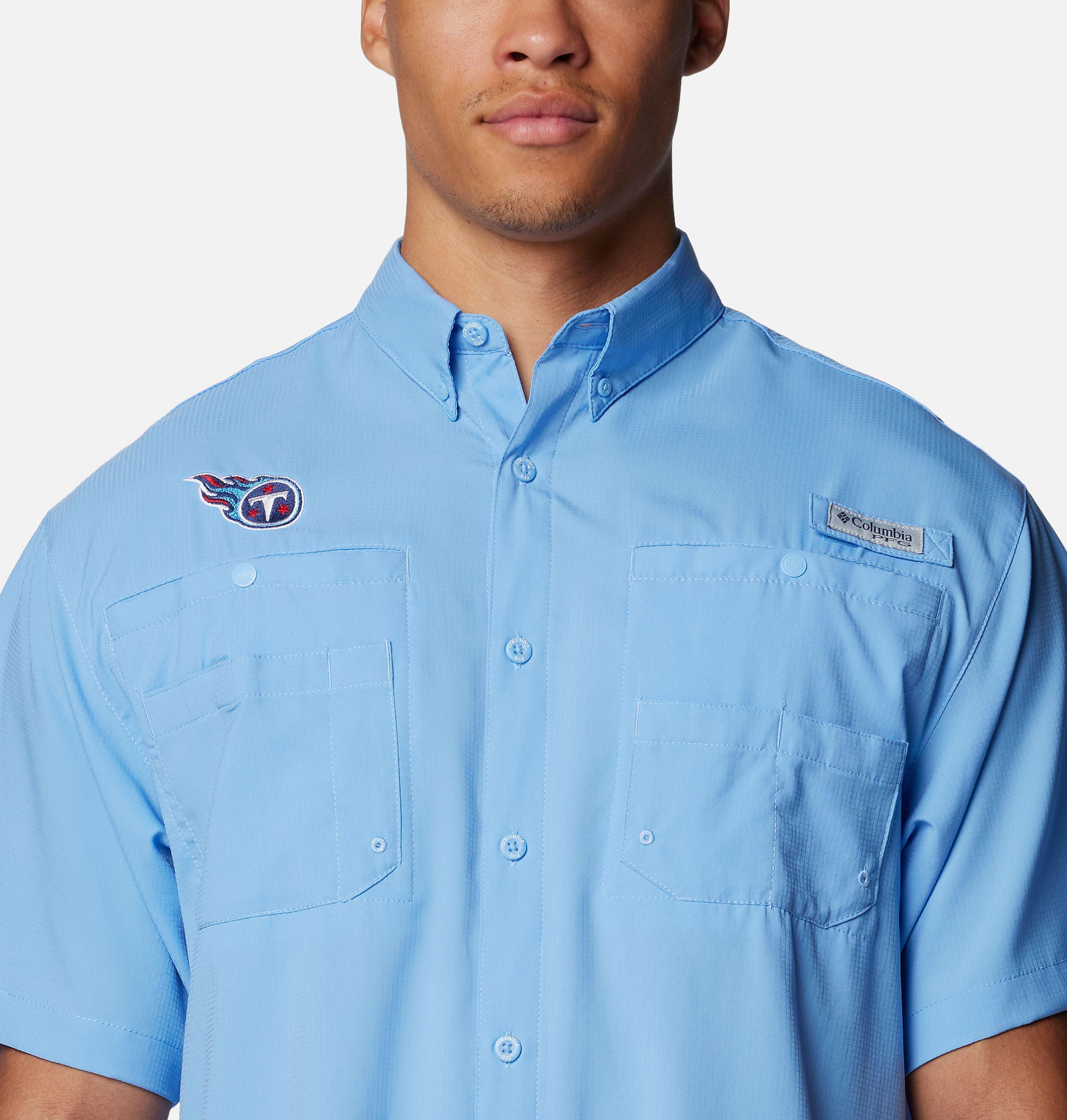 Men's PFG Tamiami Short Sleeve Shirt - Tennessee Titans 4