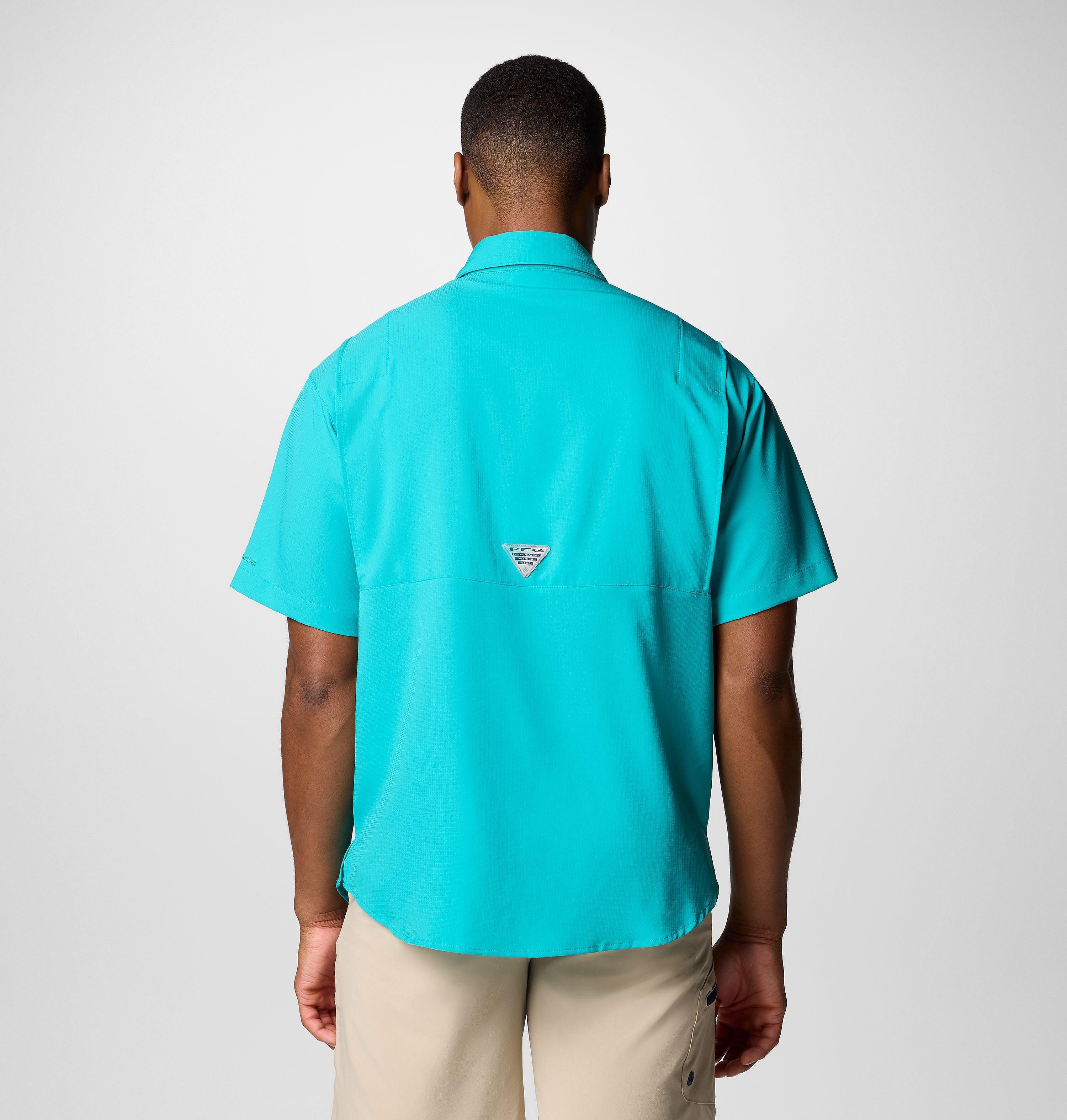 Men's PFG Tamiami Short Sleeve Shirt - Miami Dolphins 3