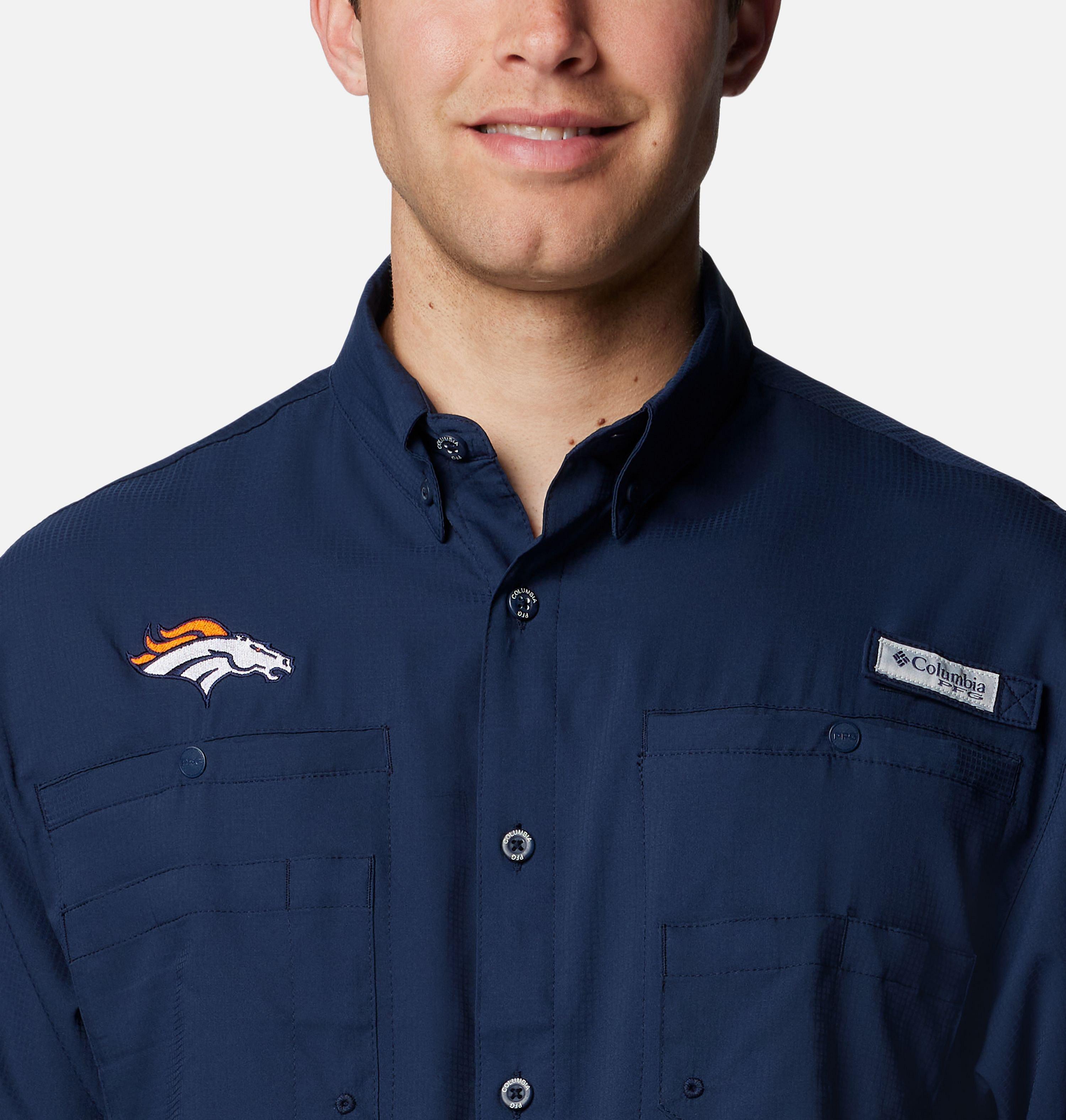Men's PFG Tamiami Short Sleeve Shirt - Denver Broncos 4