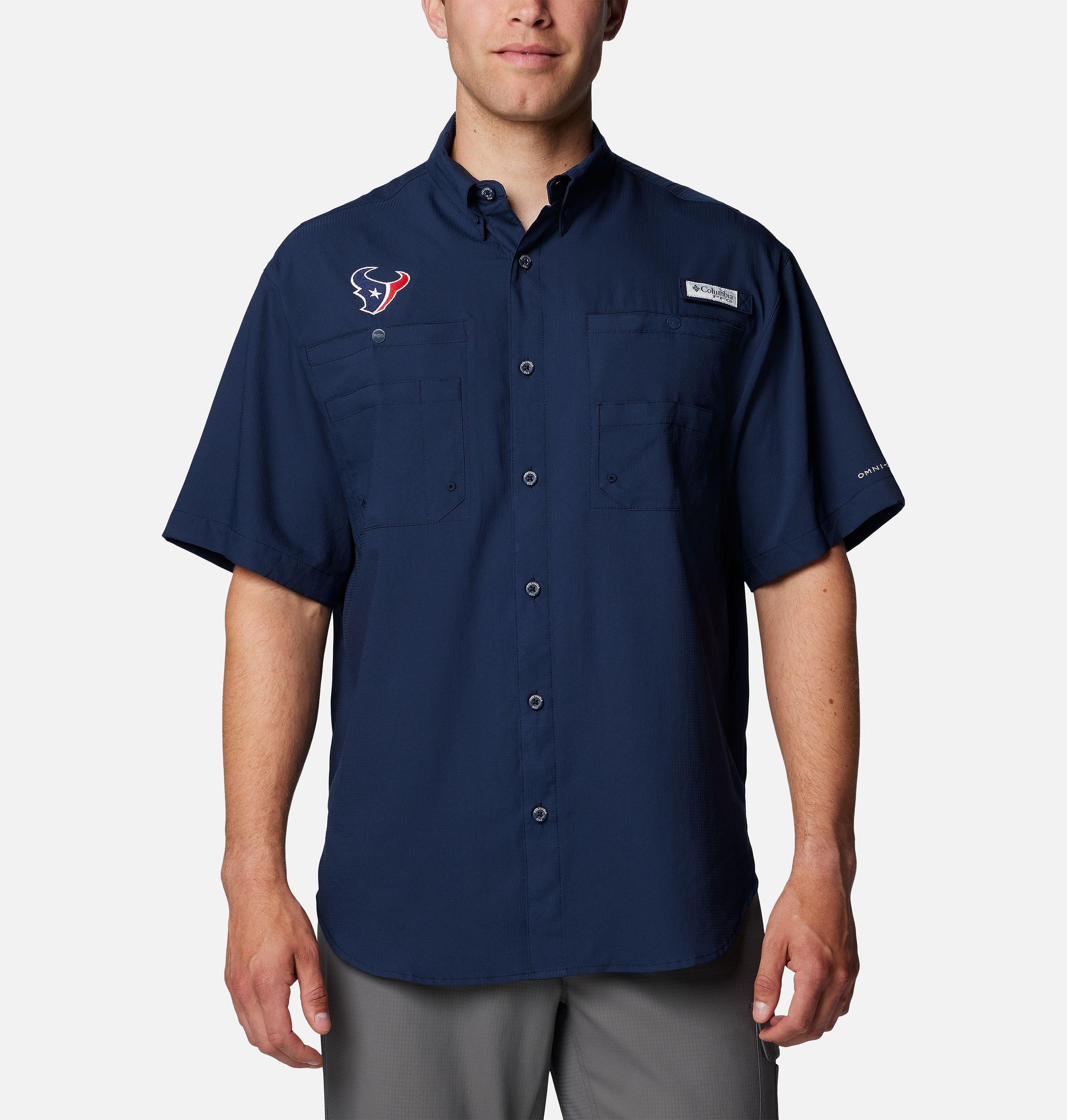 Columbia Sportswear Men's Houston Texans Tamiami Button Down Shirt