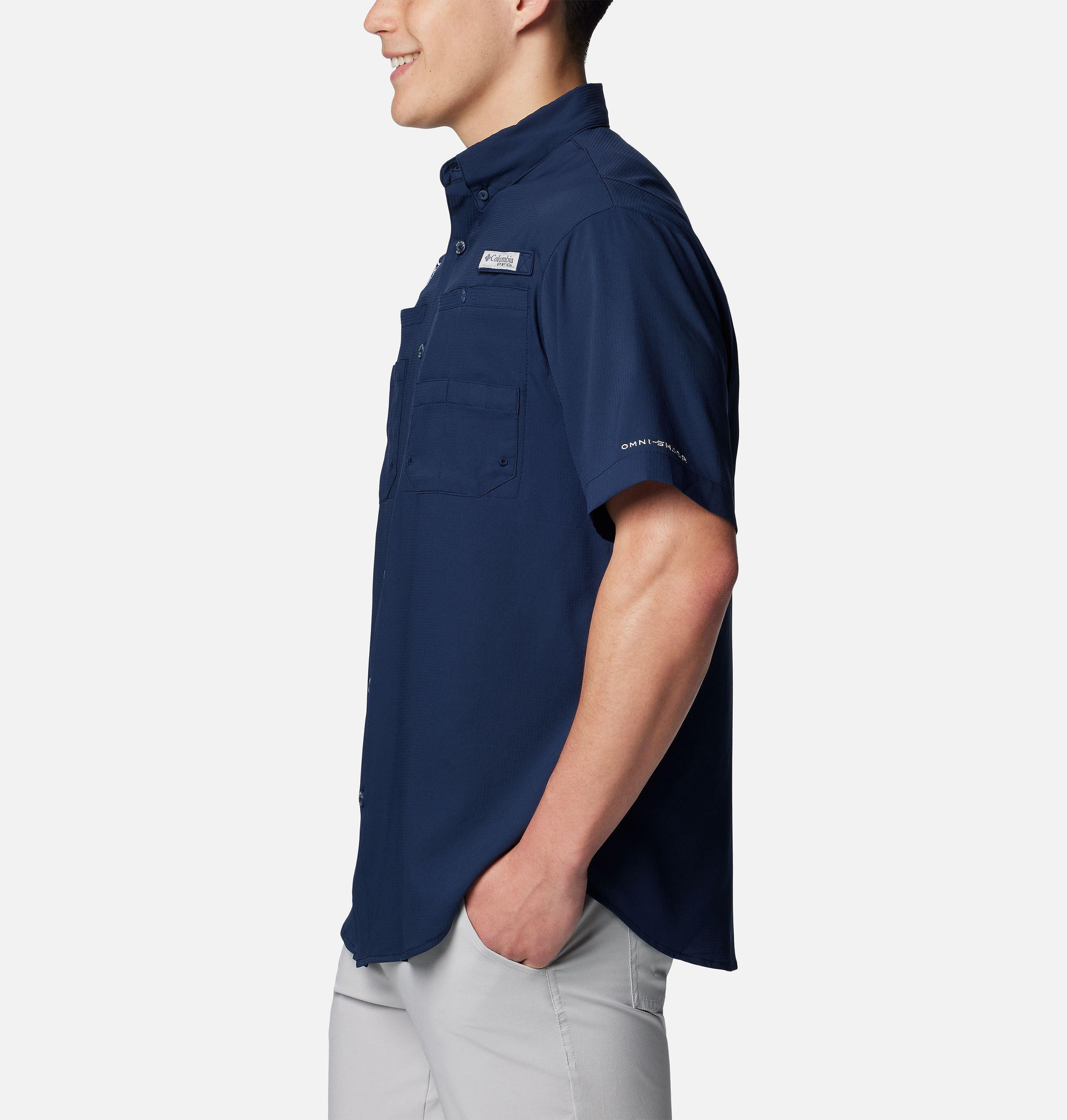 Men's PFG Tamiami Short Sleeve Shirt - New England Patriots 3