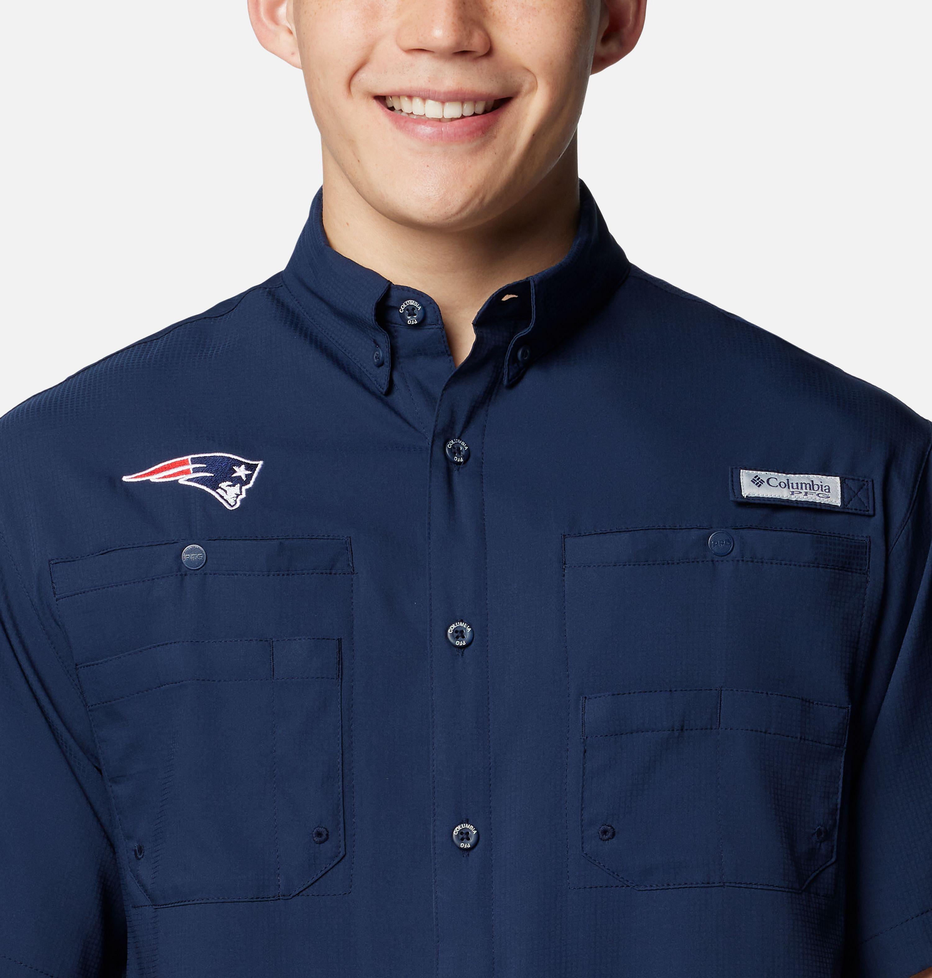 Men's PFG Tamiami Short Sleeve Shirt - New England Patriots 4