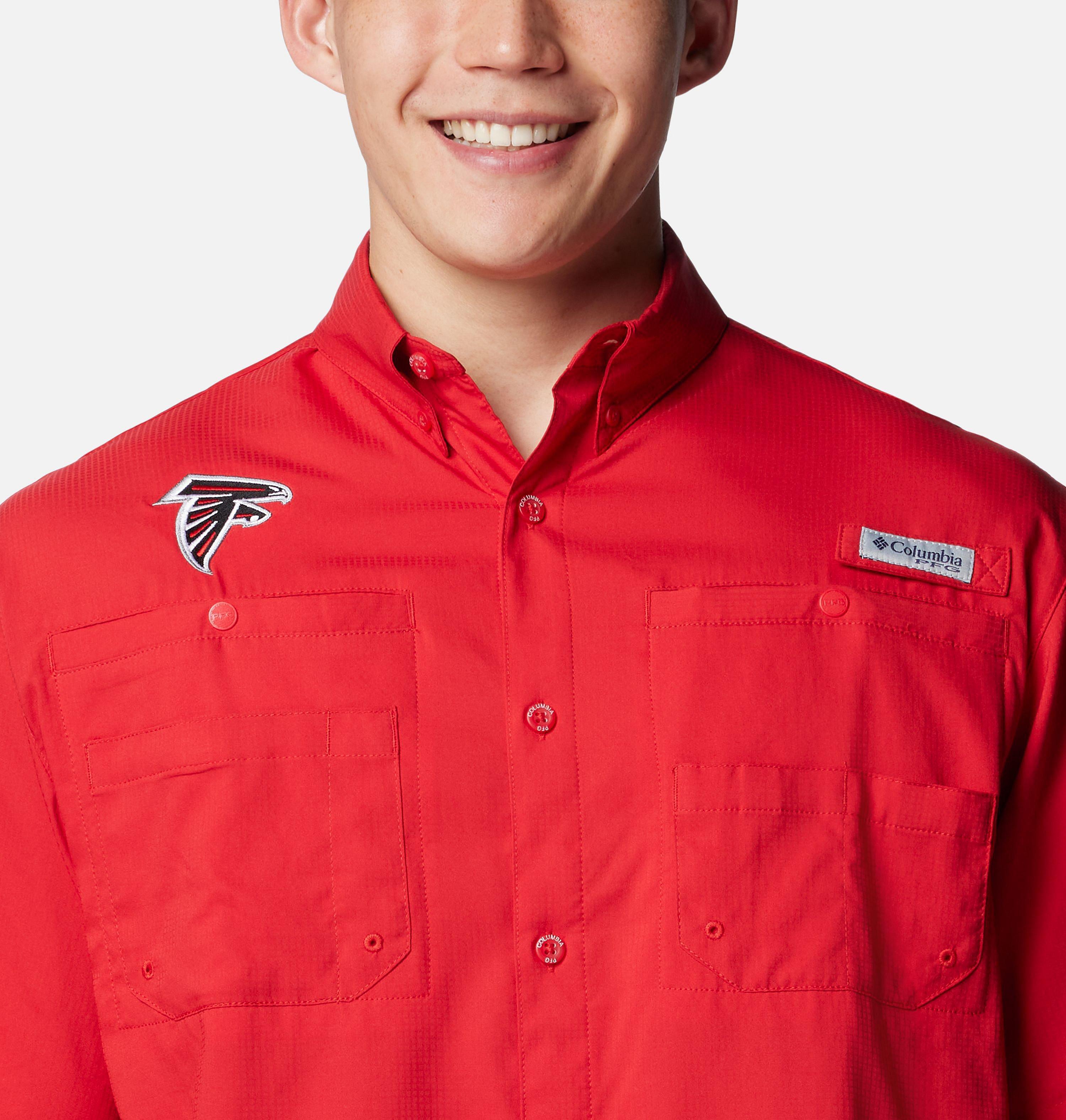 Men's PFG Tamiami Short Sleeve Shirt - Atlanta Falcons 4