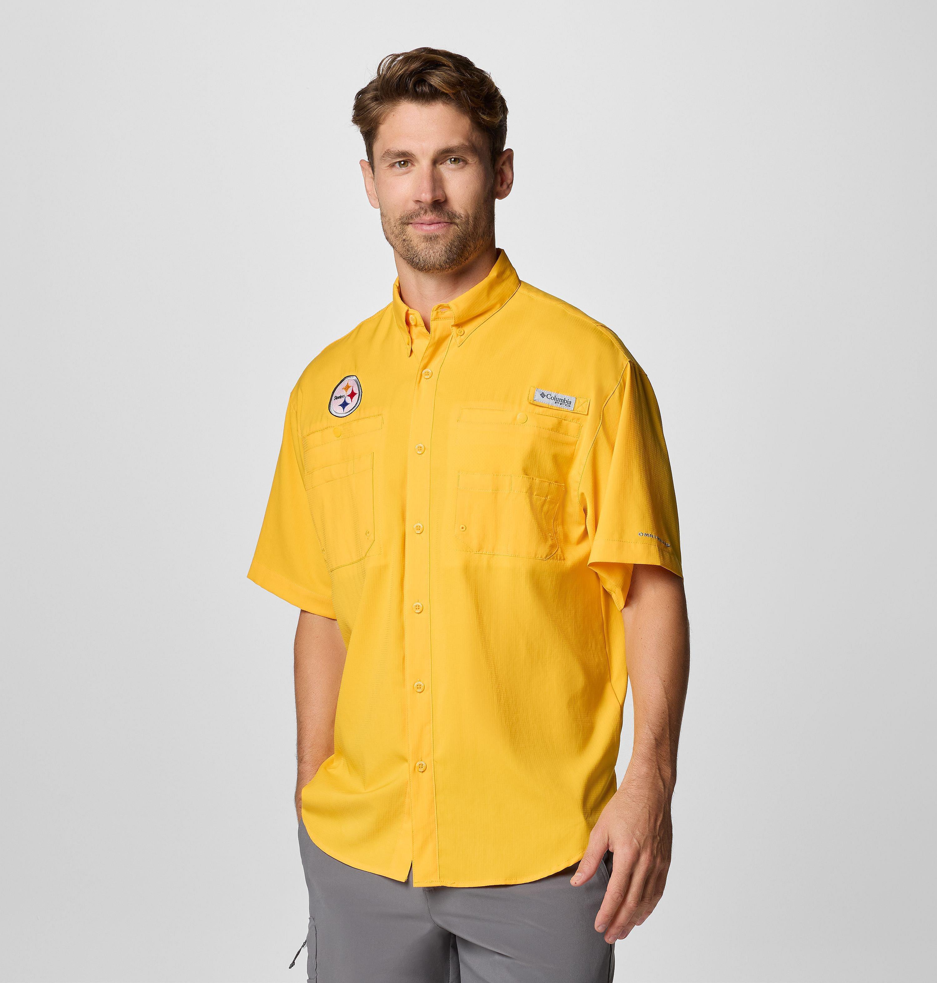 Men's PFG Tamiami Short Sleeve Shirt - Pittsburgh Steelers 4