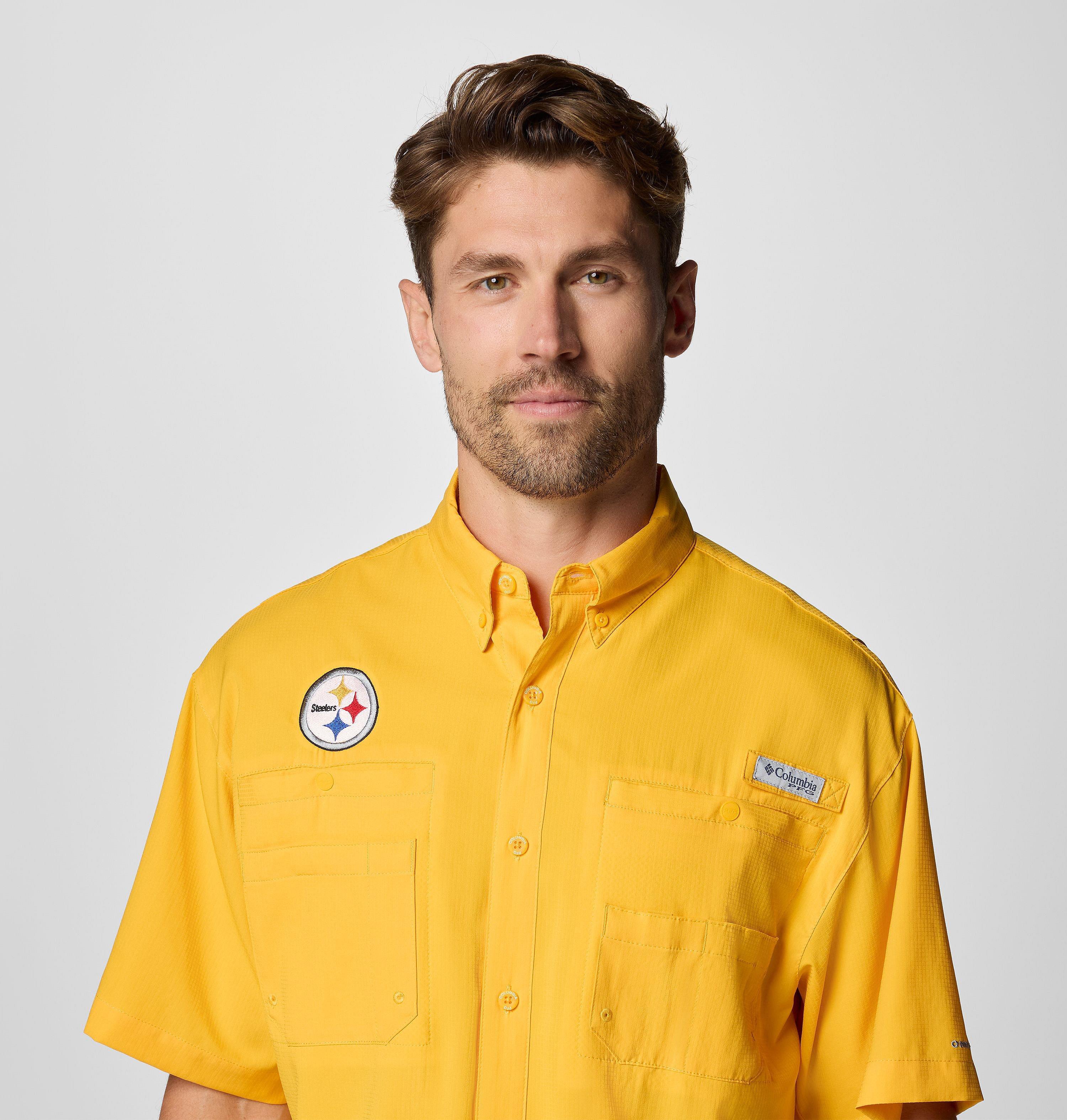 Men's PFG Tamiami Short Sleeve Shirt - Pittsburgh Steelers 5