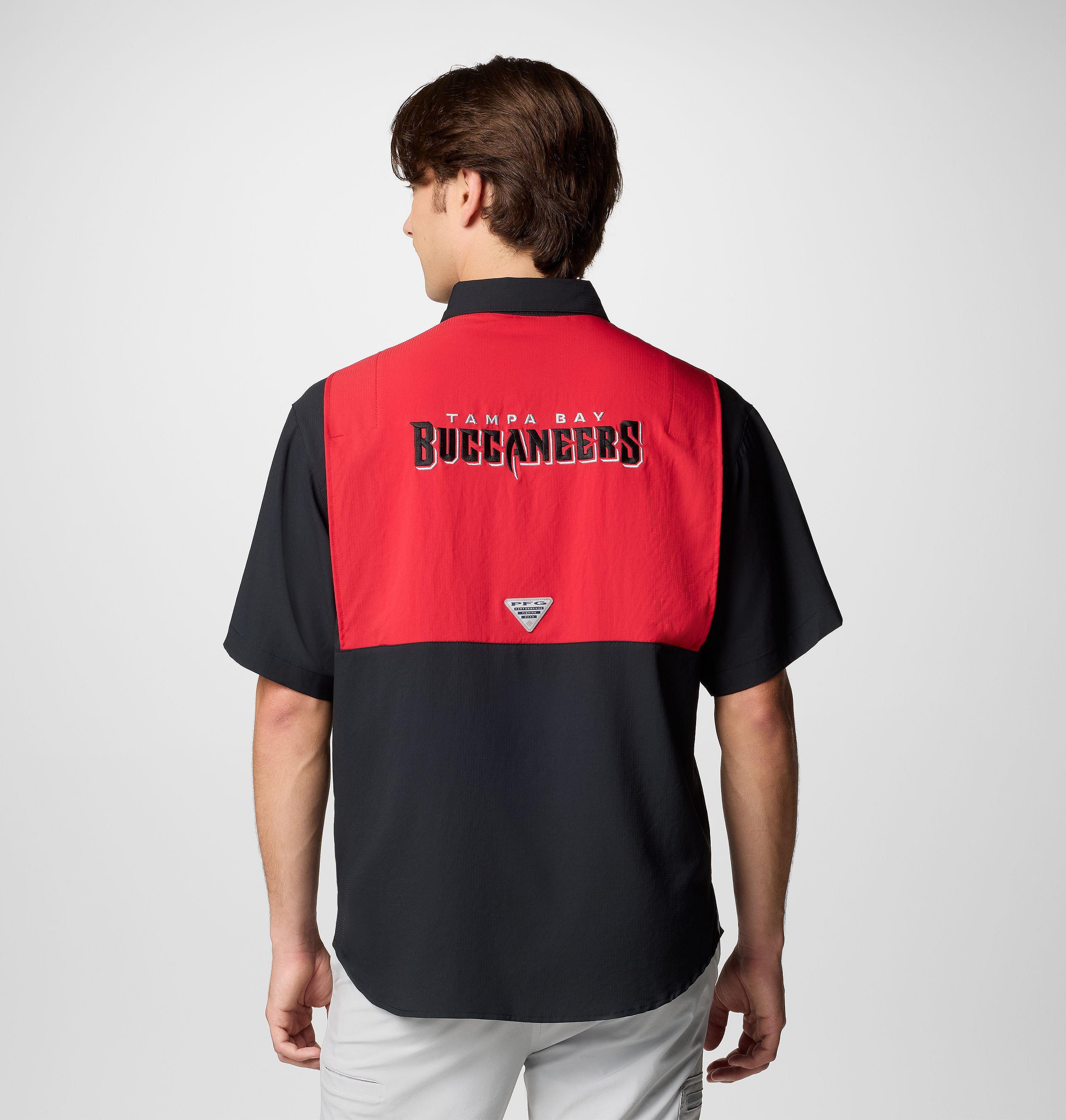 Men's PFG Tamiami Colorblocked Short Sleeve Shirt - Tampa Bay Buccaneers 3