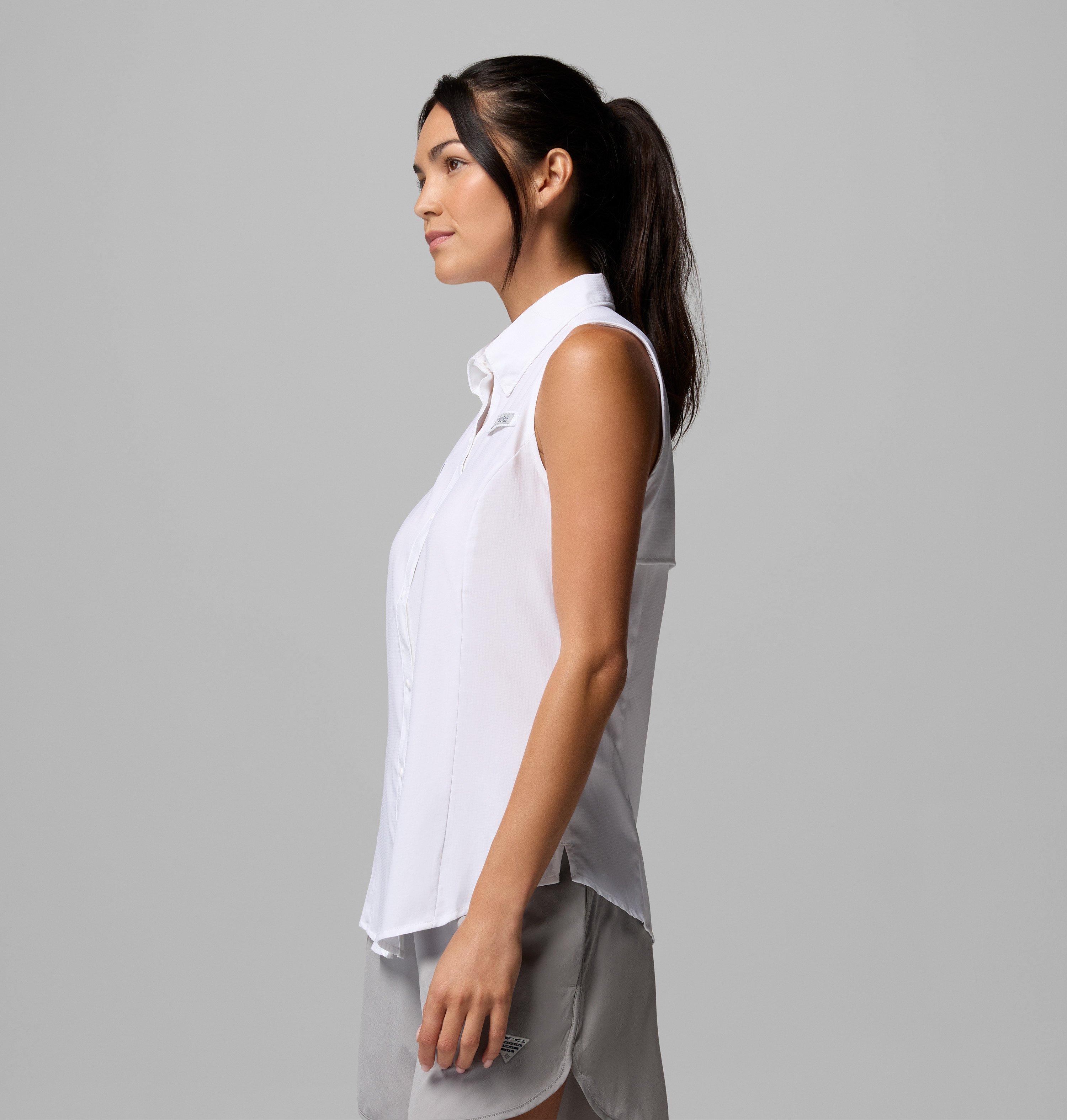 Women's PFG Tamiami Sleeveless Shirt - Los Angeles Rams 4