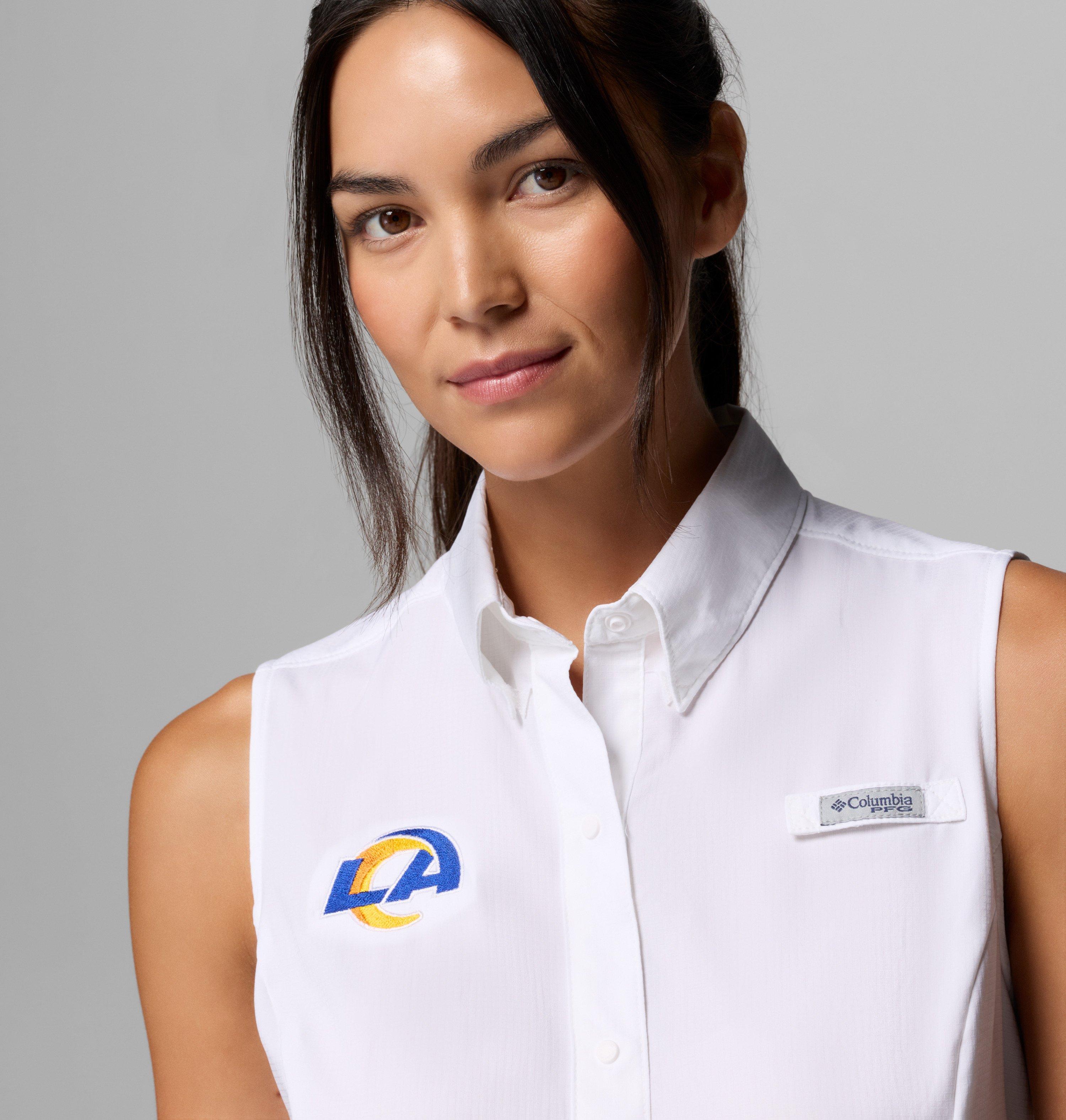 Women's PFG Tamiami Sleeveless Shirt - Los Angeles Rams 5